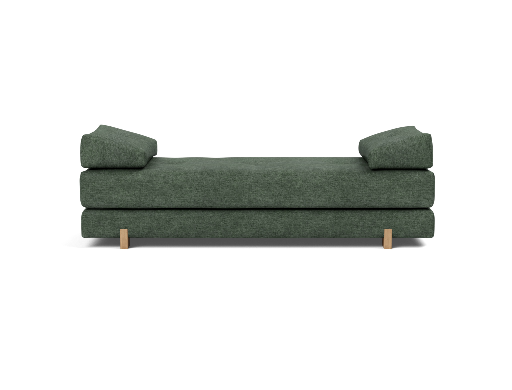 Tagesbett Sigmund Flachgewebe Avella 281-Pine-Green Beine Drip Eiche