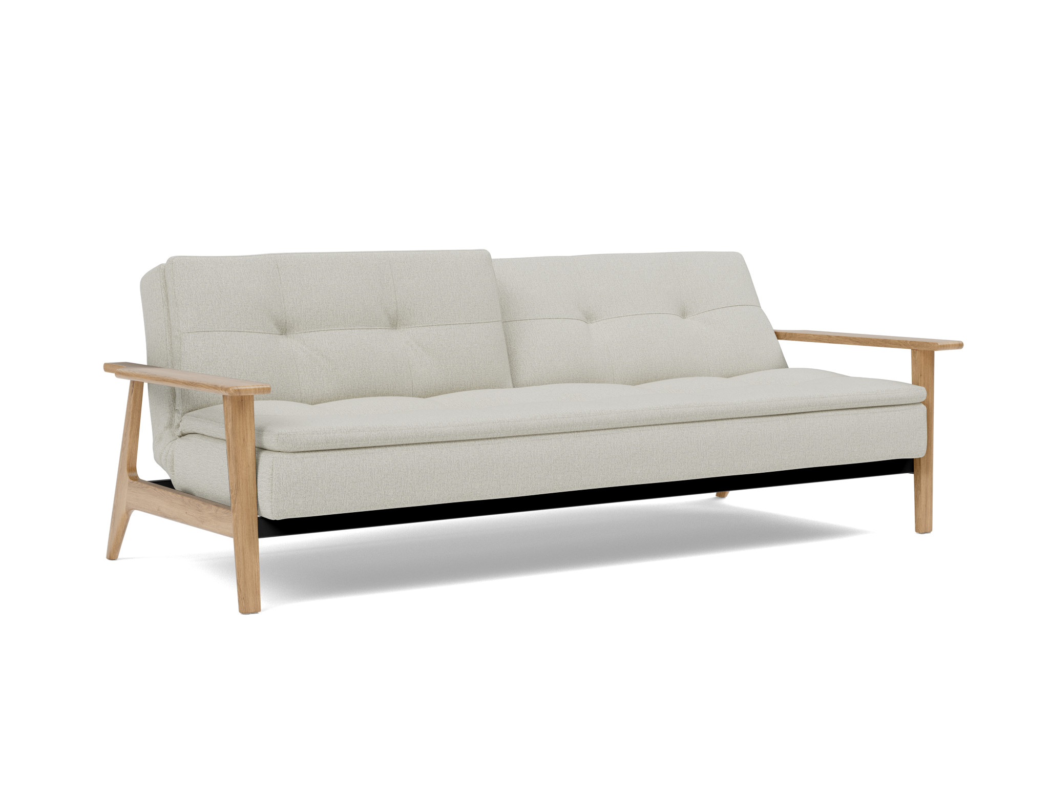 Schlafsofa Dublexo Frej Flachgewebe Mixed Dance 527-Natural