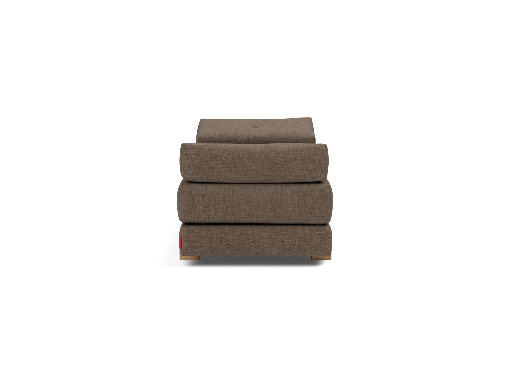 Tagesbett Sigmund Chenille Esina 411-Cedar-Brown Beine Drip Eiche