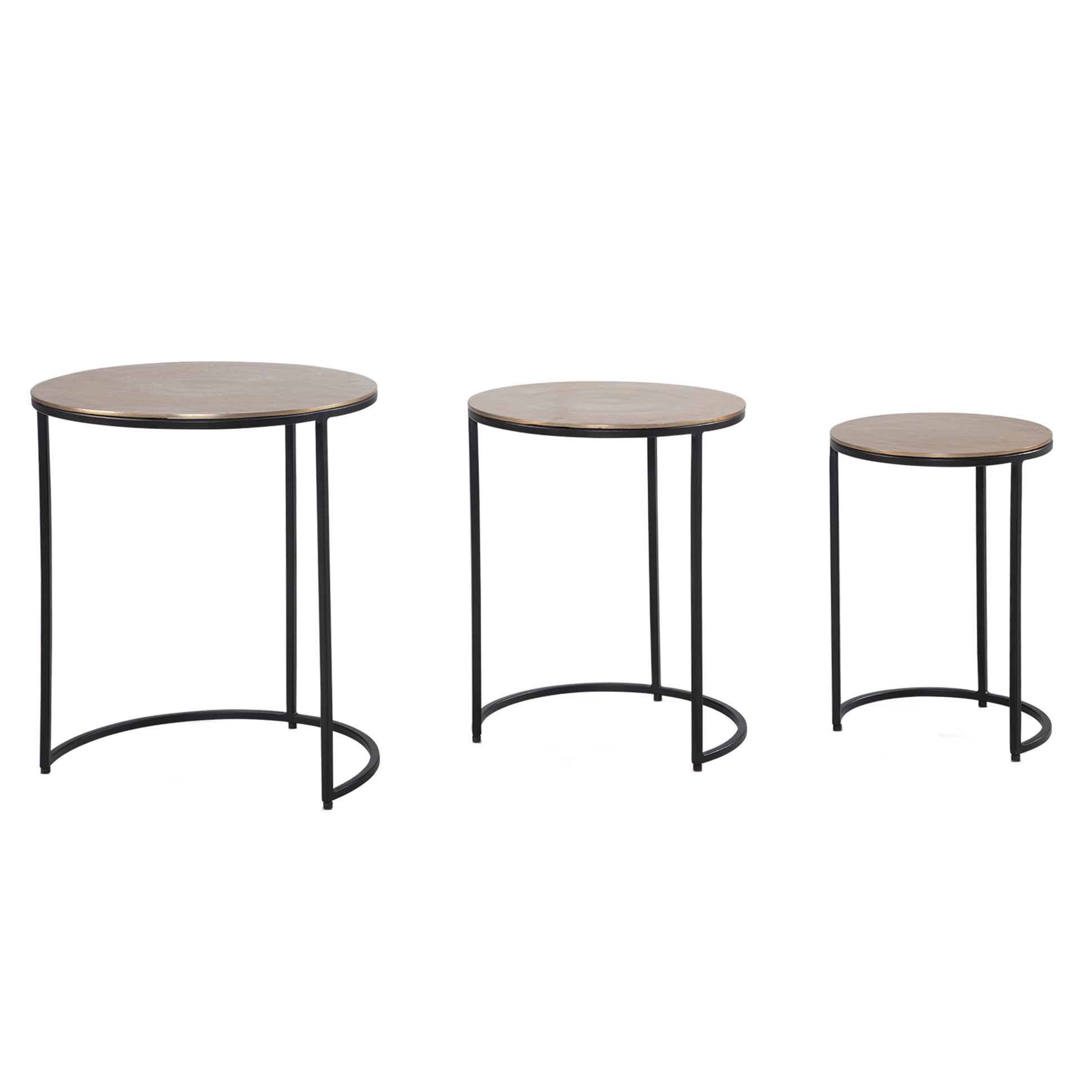 Beistelltisch Bjordal Aluminium Gold Ø 45 cm