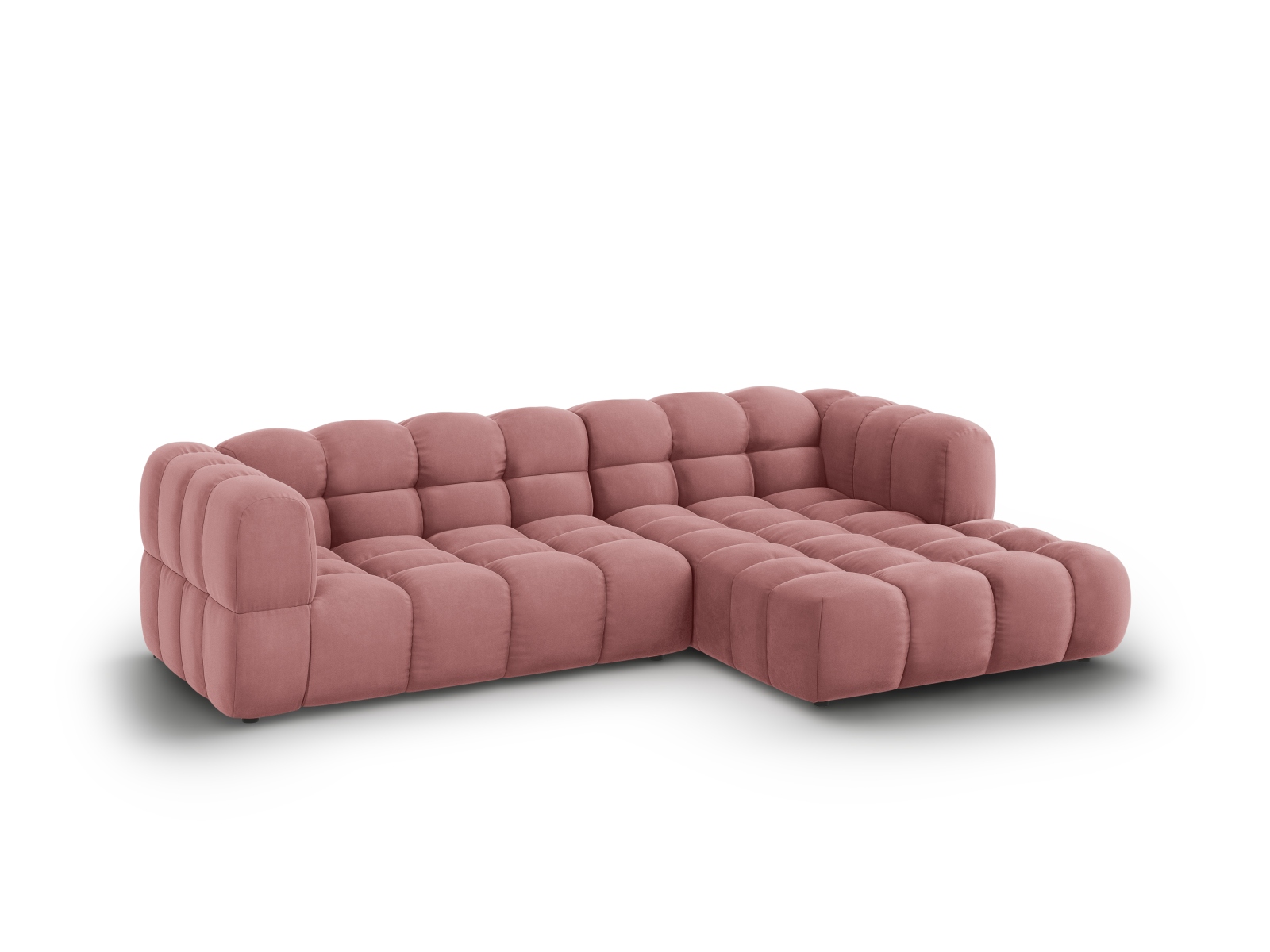 Cosmopolitan Design Ecksofa Sky 4-Sitzer mittlere Version Samt Casino Flamingo Rechts