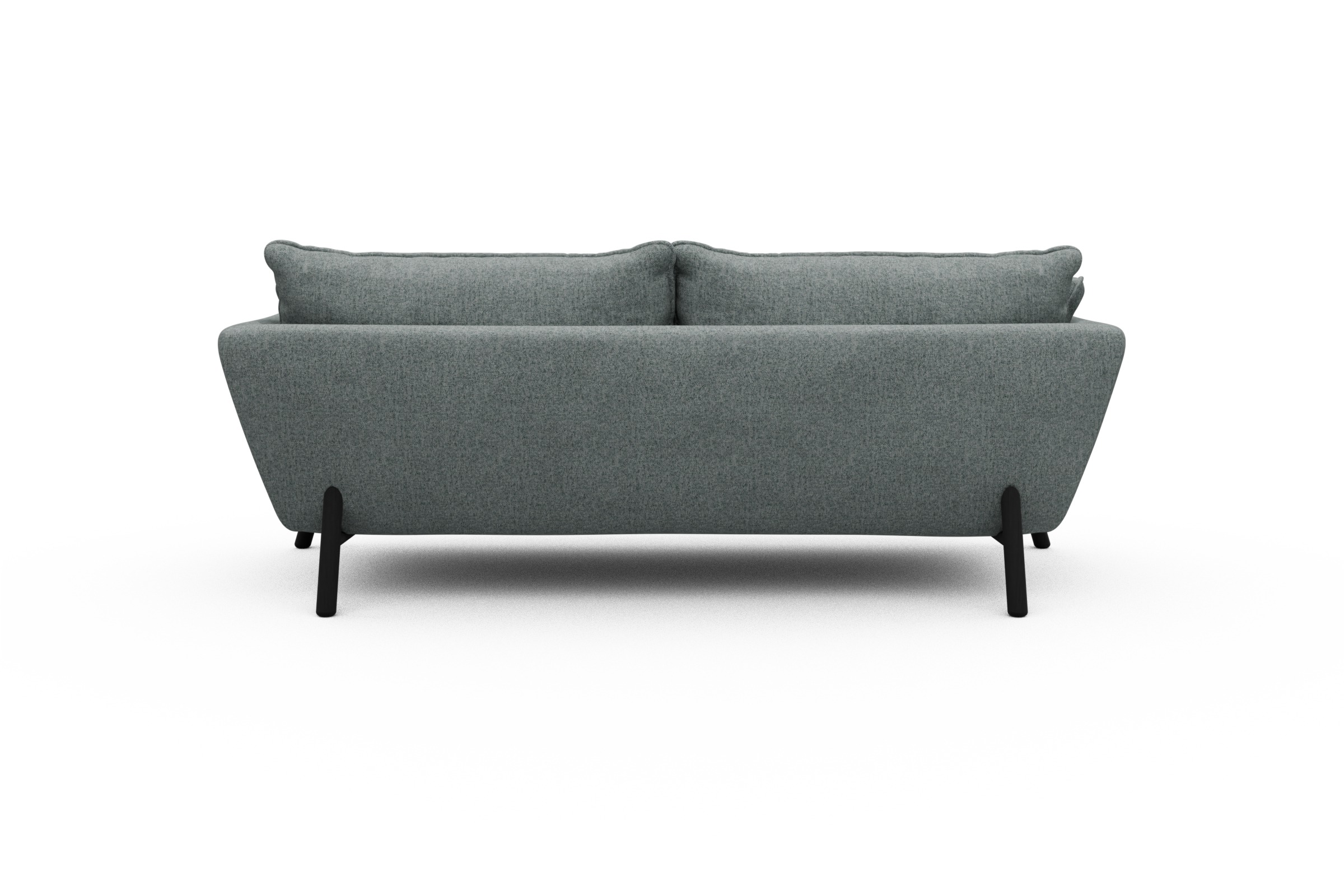 Sofa Emil PREMIUM 3-Sitzer Beinfarbe Eiche Schwarz Casone-Light-Mixed-Green