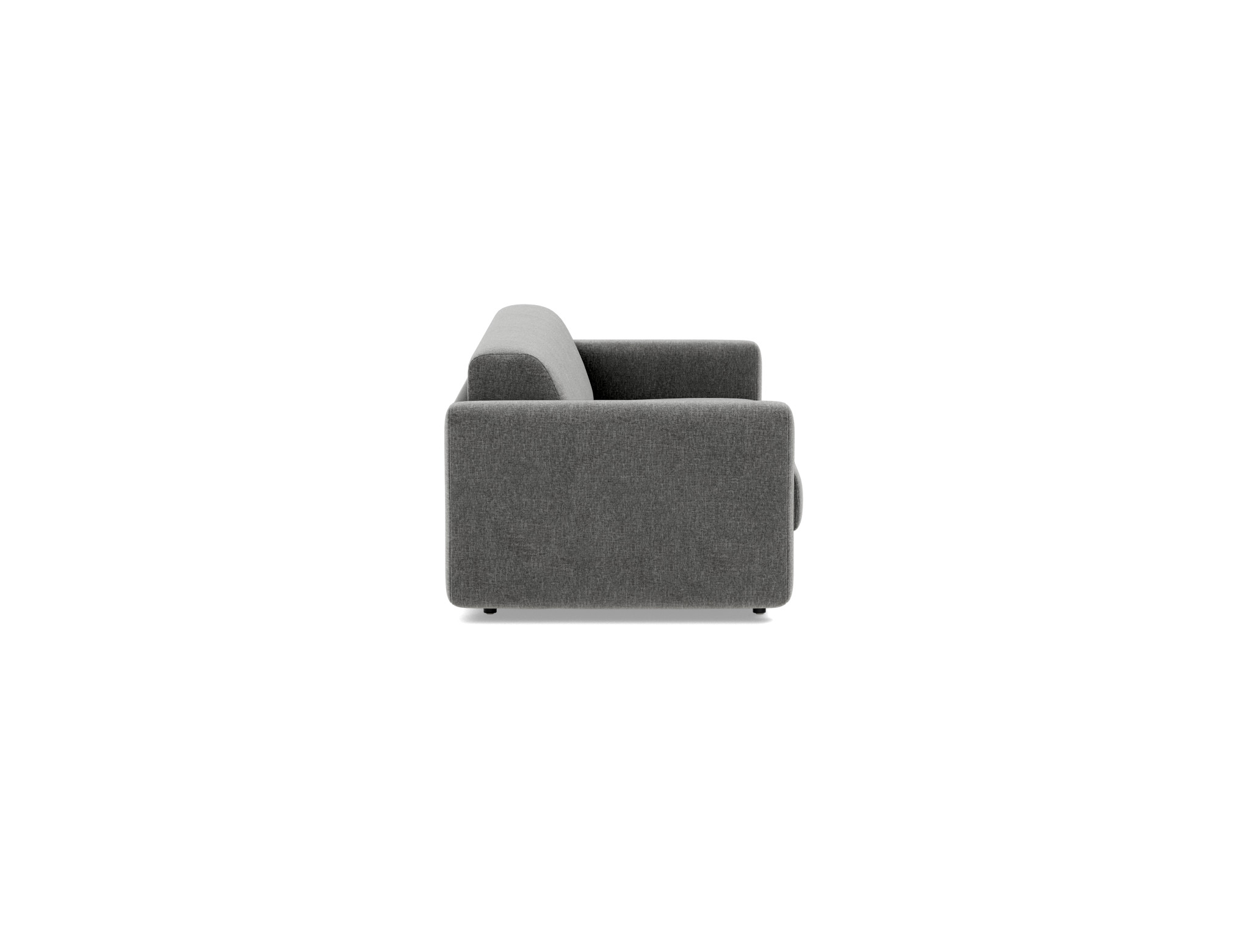 Schlafsofa Killian mit Memory-Matratze 160 Strukturierter Stoff Twist 563-Charcoal