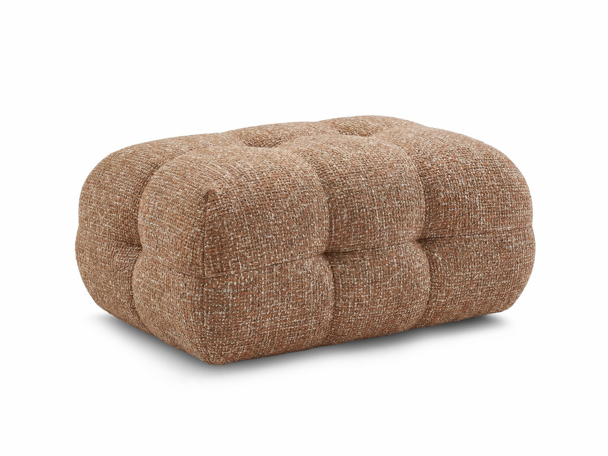 Bobochic Laura Pouf 98 × 62 cm Melange-Stoff Orange