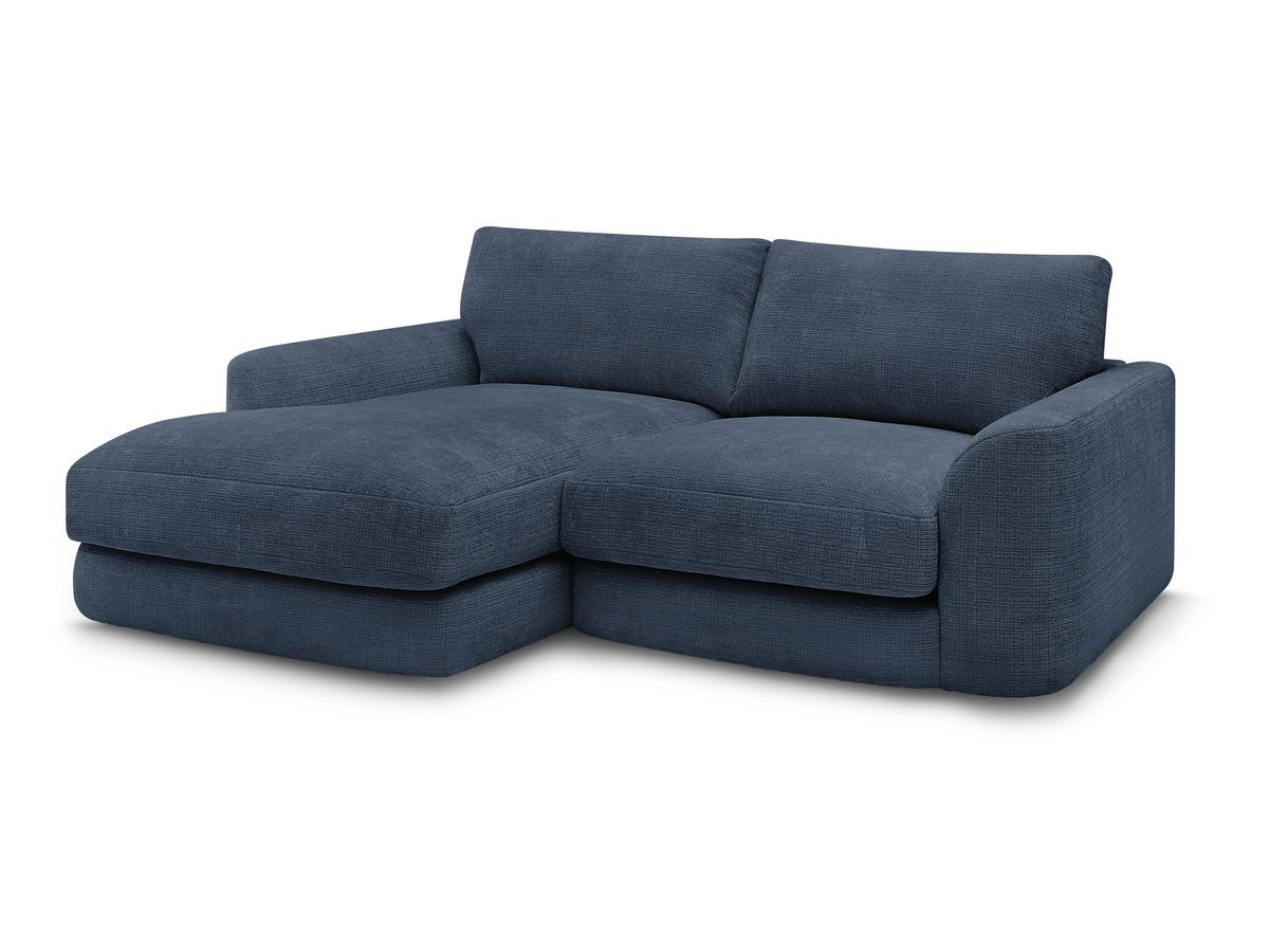 Bobochic Leonore Ecksofa Strukturstoff Dunkelblau Ecke links