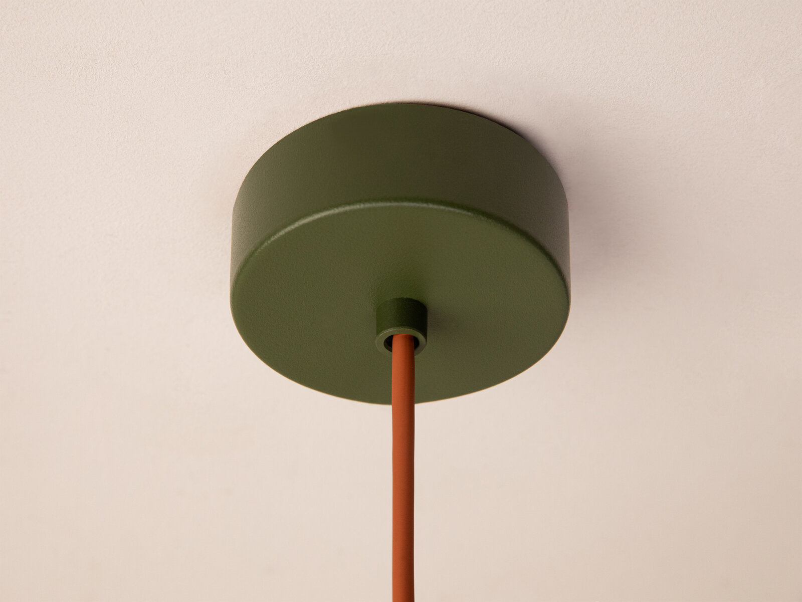Micadoni Ori Pendelleuchte Ø 30 cm Grün / Ziegel