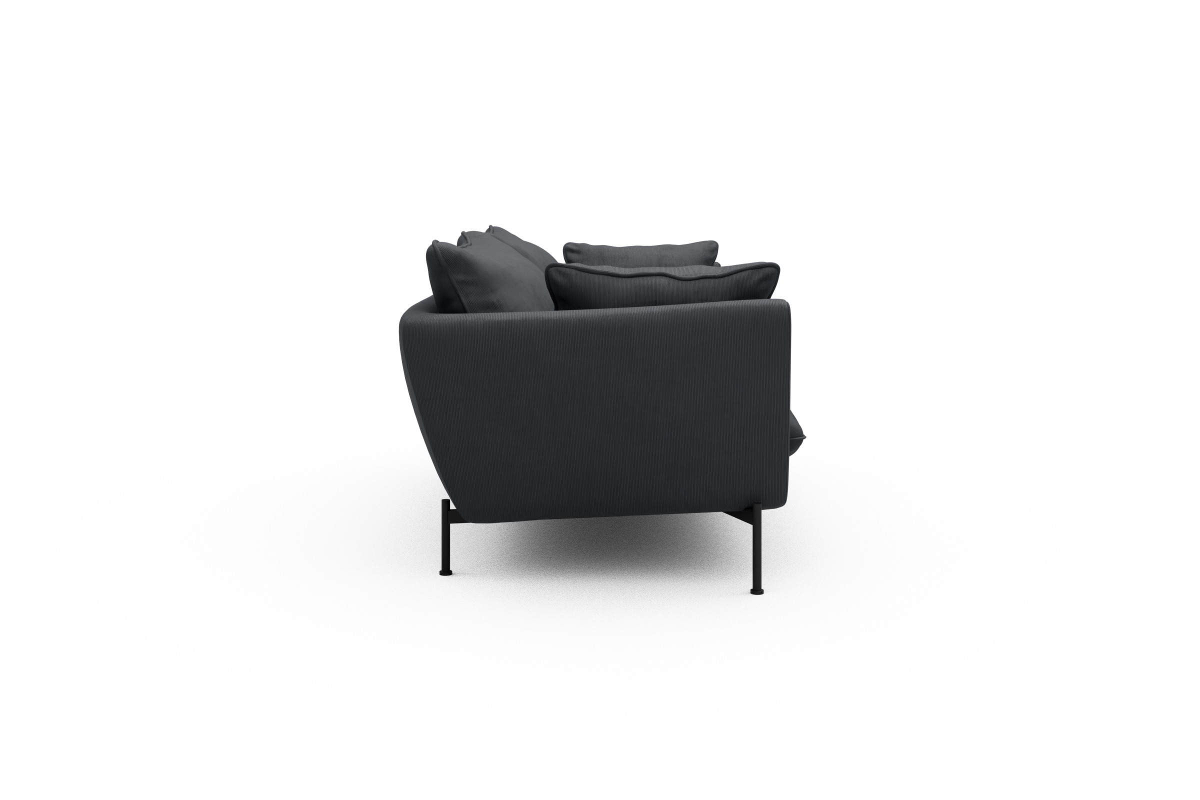 Sofa Anton PREMIUM 2-Sitzer Cordufine-Slate-Grey