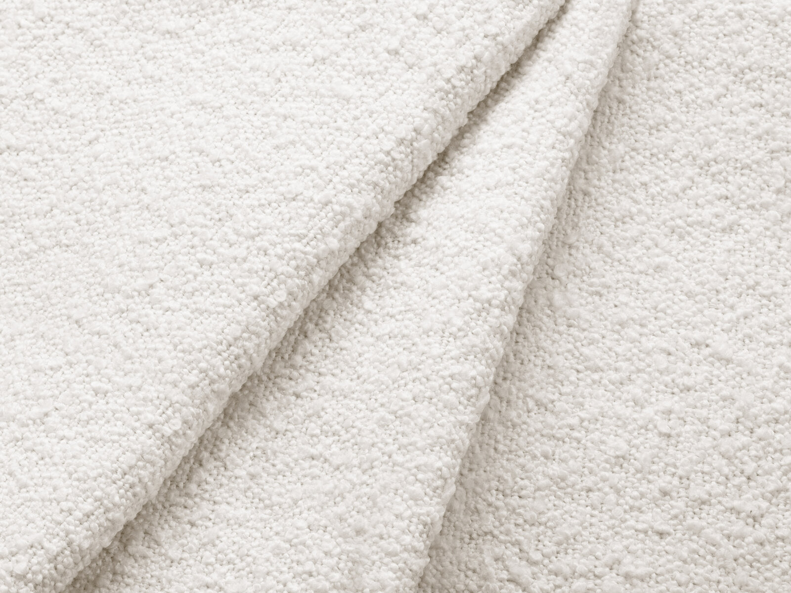 Micadoni Sofa Lupine 2-Sitzer kleine Version Boucle Baloo Weiß