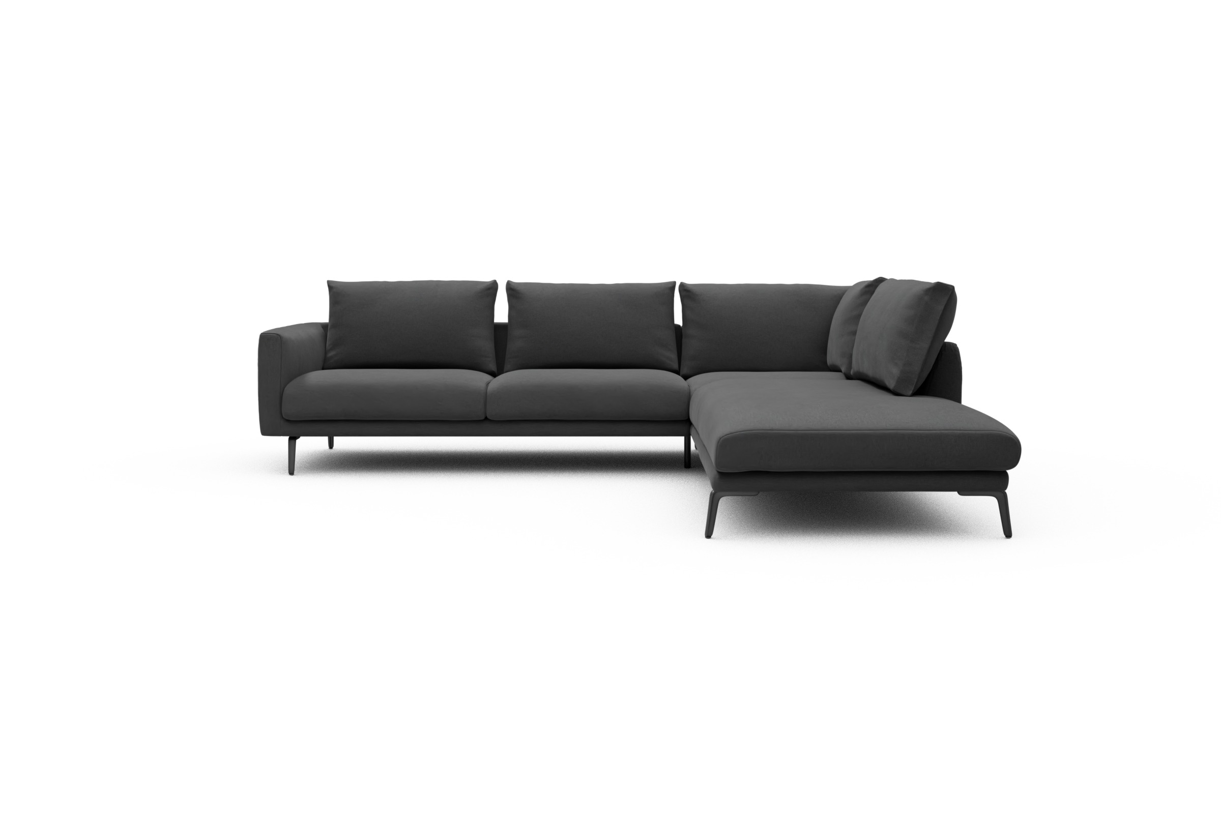 Skandi Home Ecksofa Karl Relax-Ecke rechts mit 2,5-Sitzer Satya-Zinc moebelfaktor