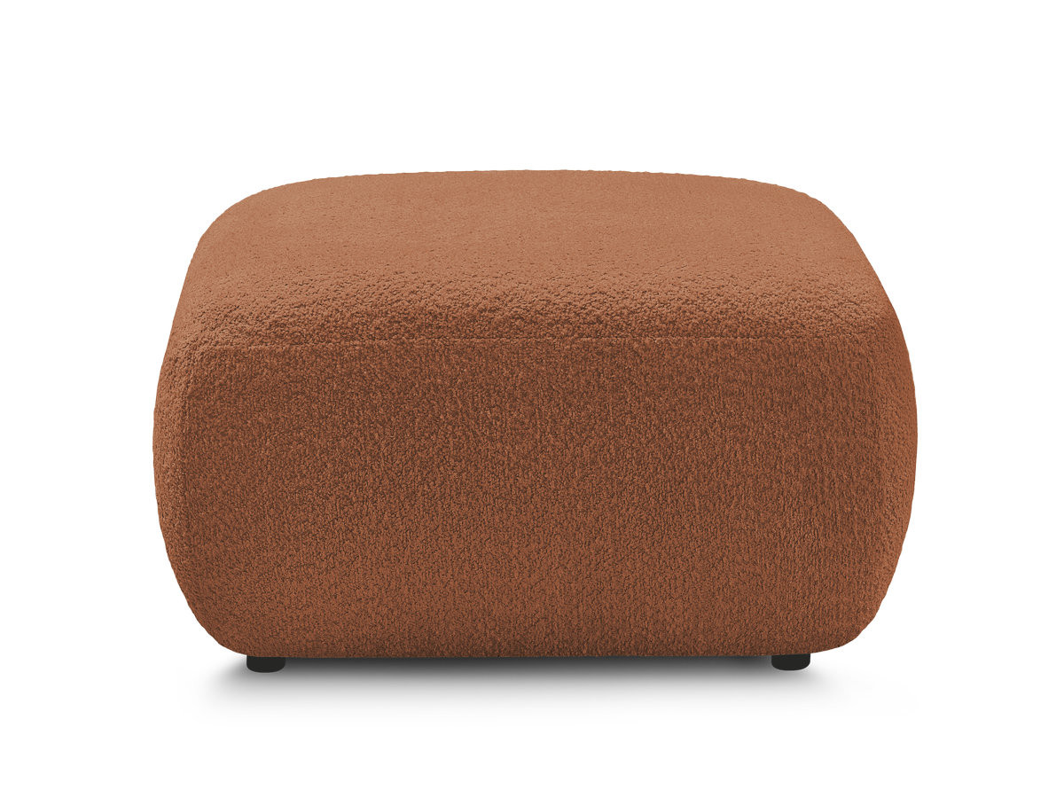 Bobochic Montaigne Pouf Bouclé-Stoff Orange