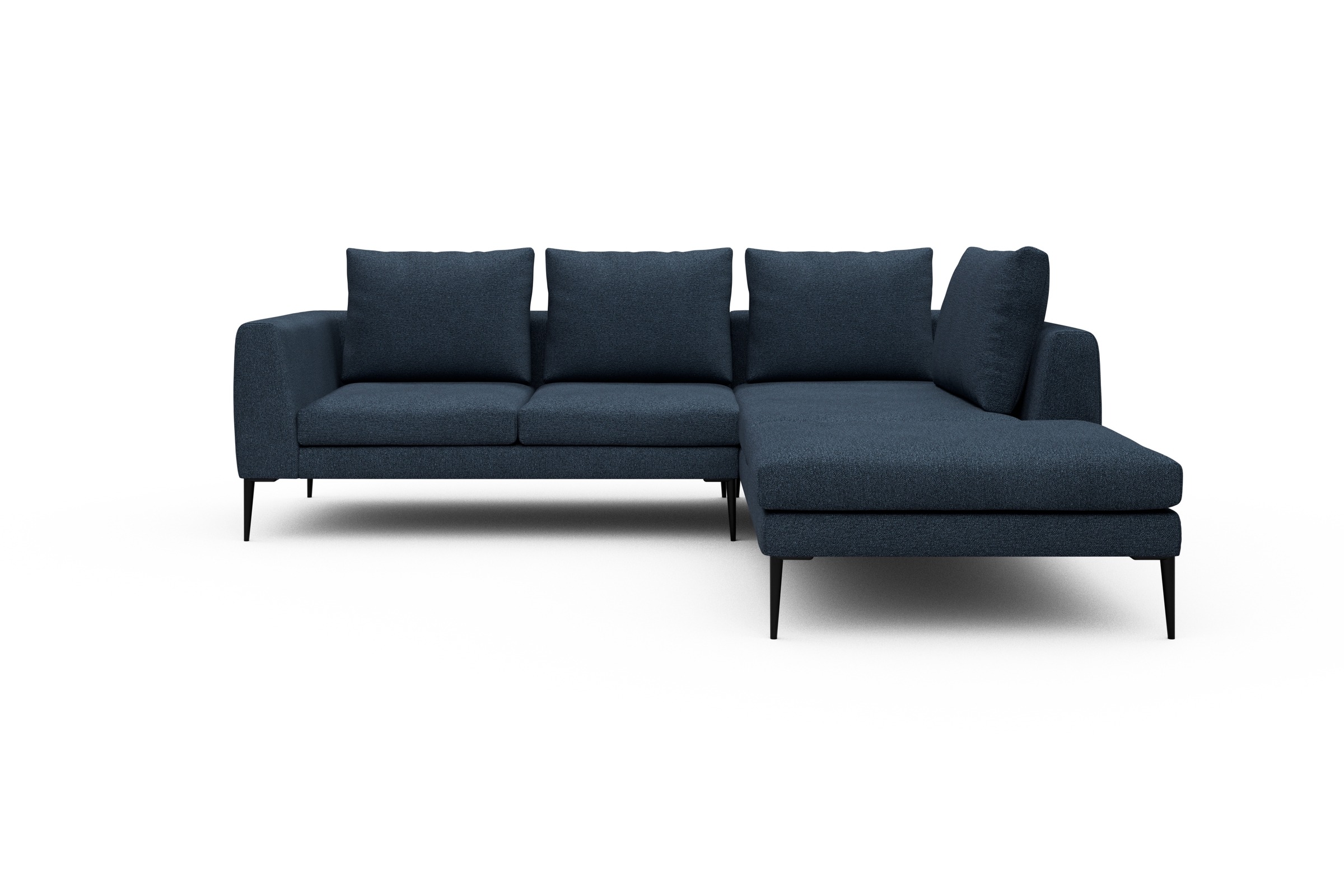 Skandi Home Ecksofa Paul Relax-Ecke rechts mit 2-Sitzer Boucle-Blue moebelfaktor
