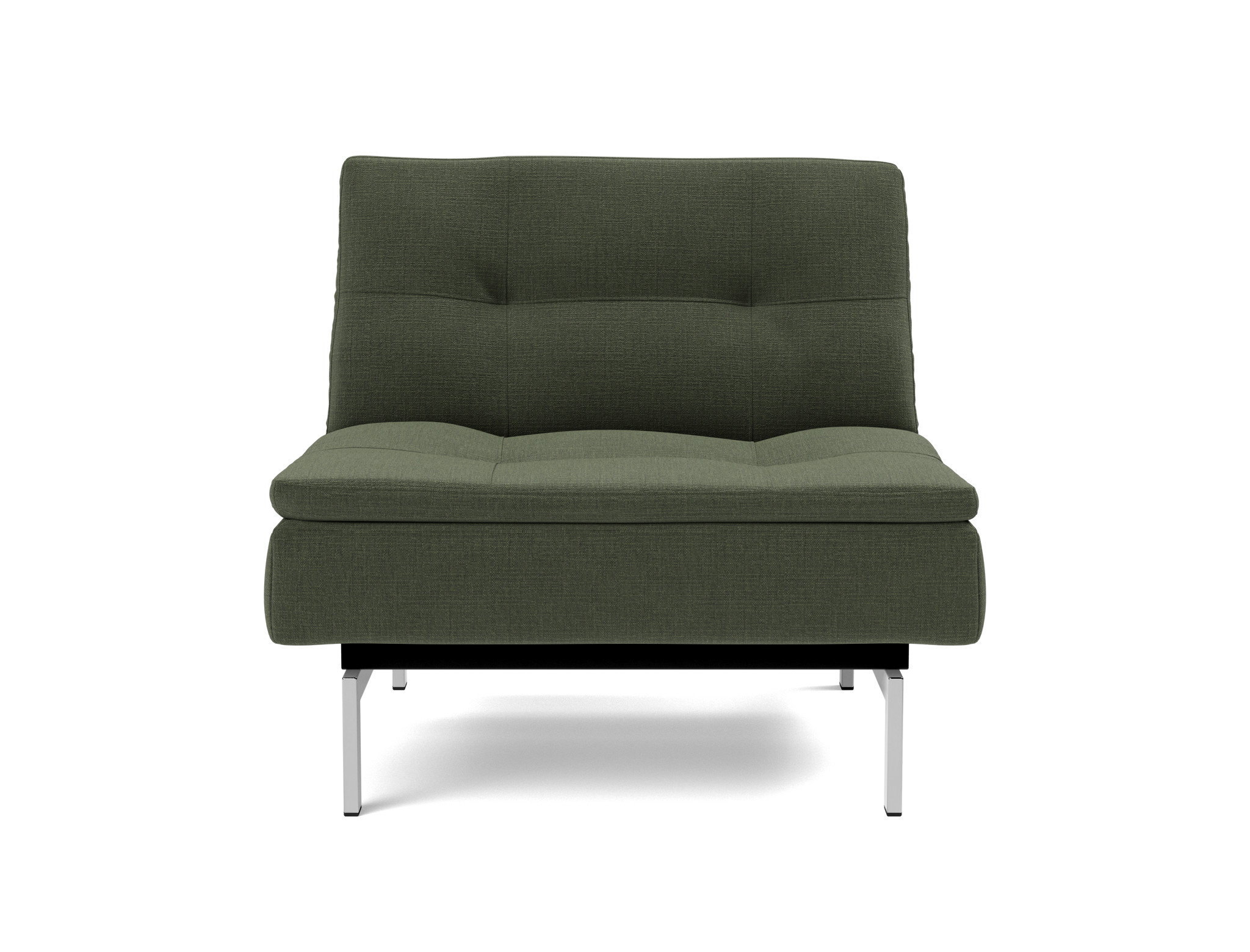 Sessel Dublexo Chenille Esina 413-Olive-Green Beine Chrom