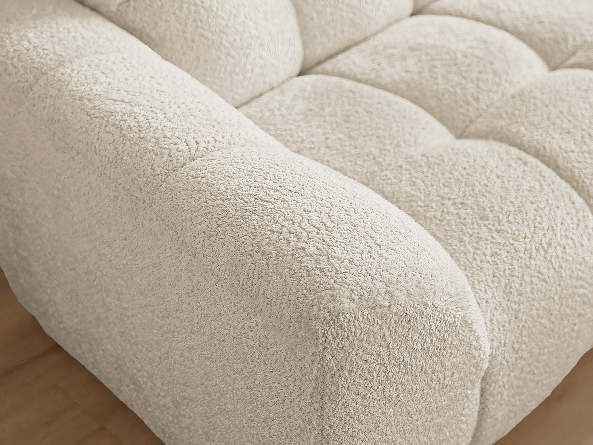 Bobochic Jaya Ecksofa Chenille Beige Ecke rechts