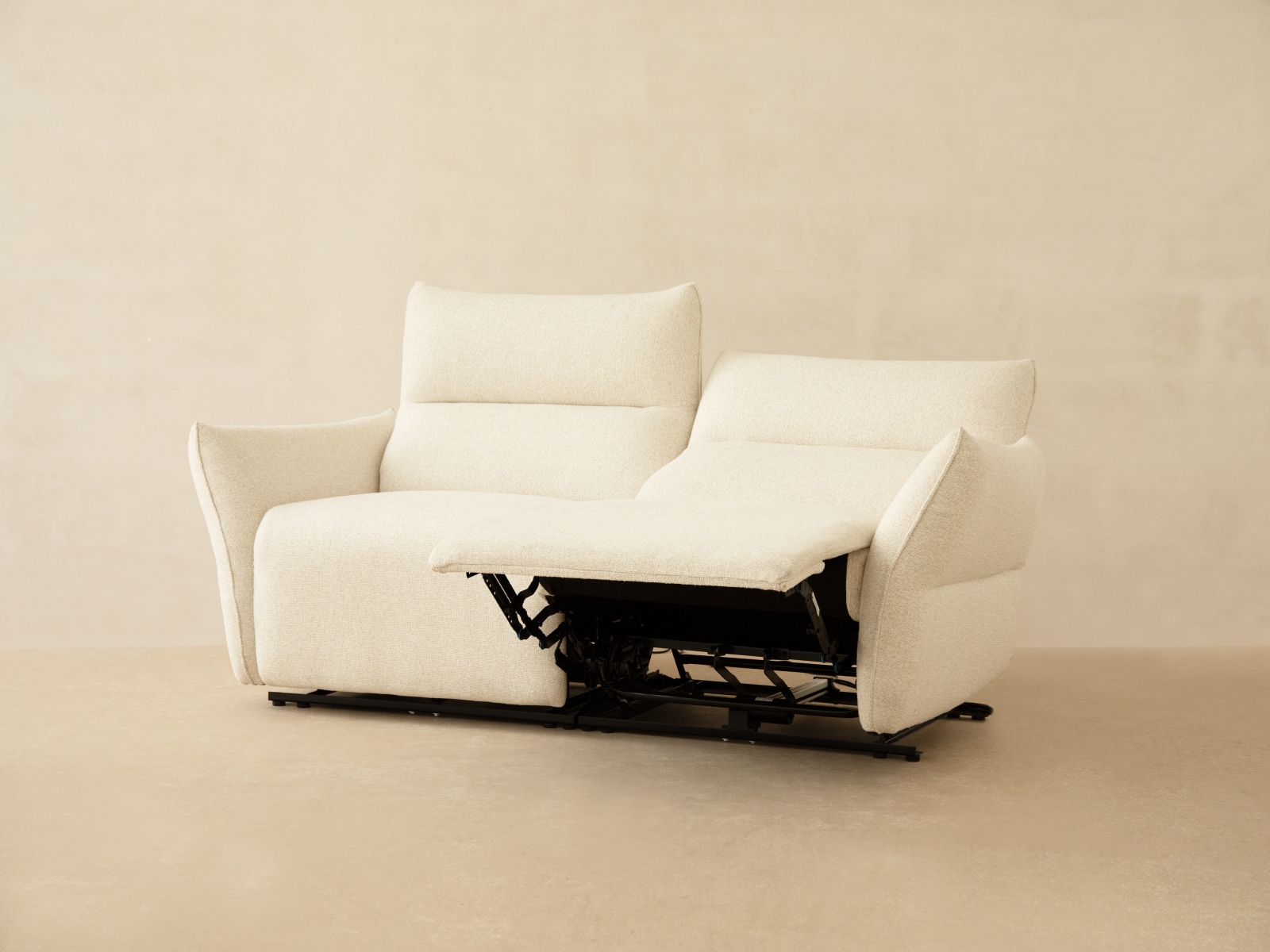 Micadoni Sofa Montgri 3-Sitzer Weiß