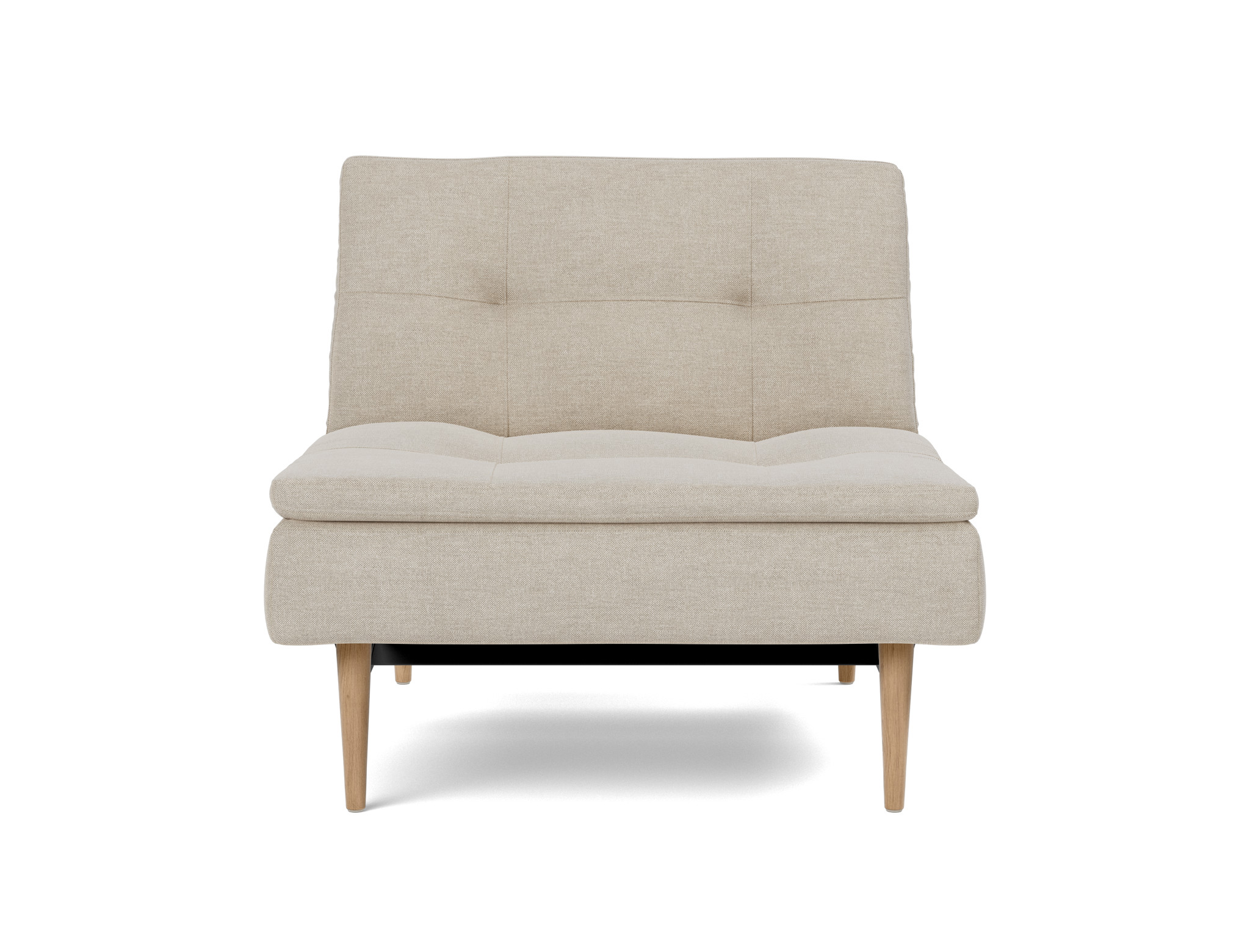 Sessel Dublexo Flachgewebe Phobos 586-Latte Beine Styletto Eiche hell