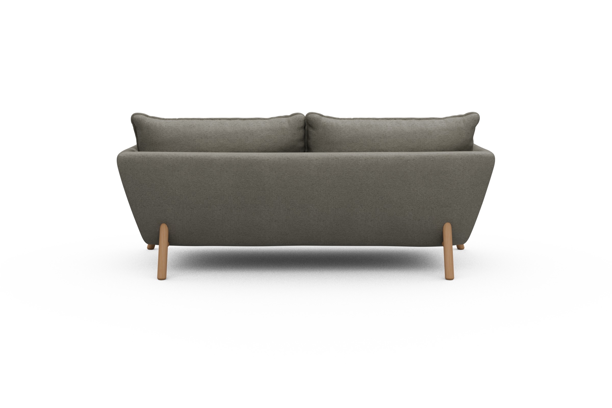 Sofa Emil PREMIUM 2-Sitzer Beinfarbe Eiche Natur Denari-Warm-Grey