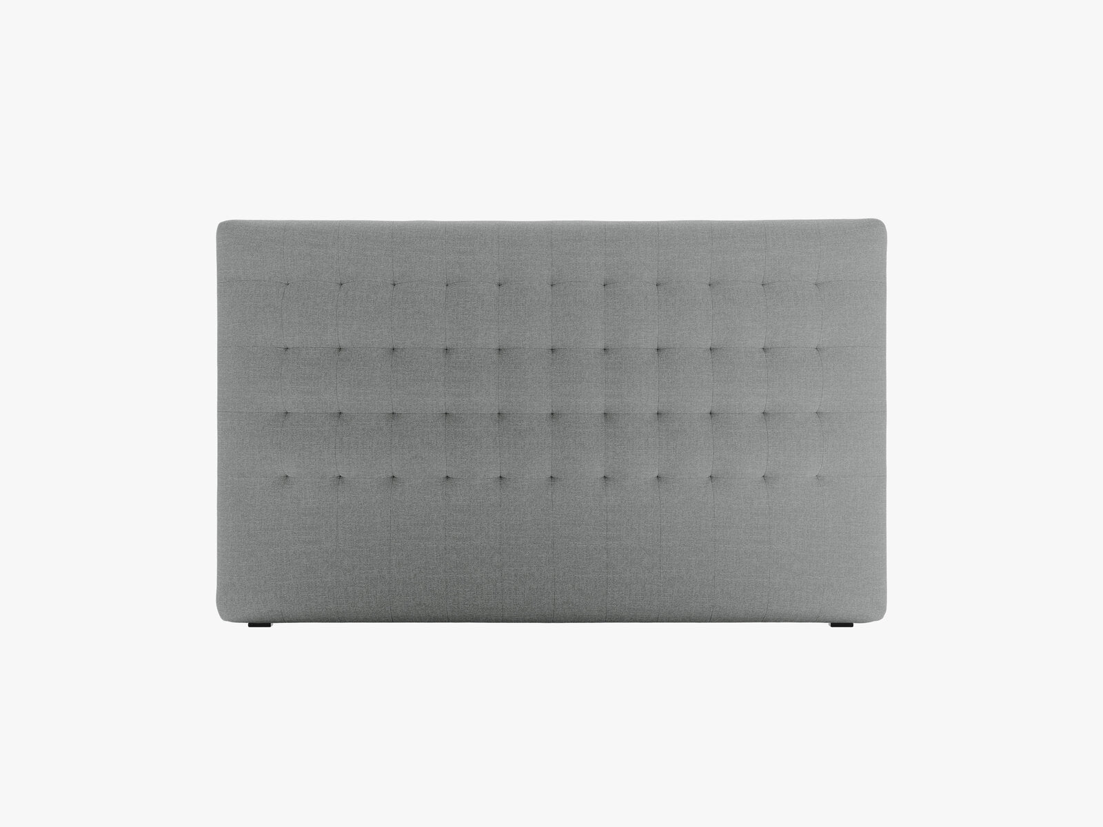 Micadoni Nova Samtiger Kopfteil 120 cm (H 95 cm) Strukturierter Stoff Liberty Grau 160x95