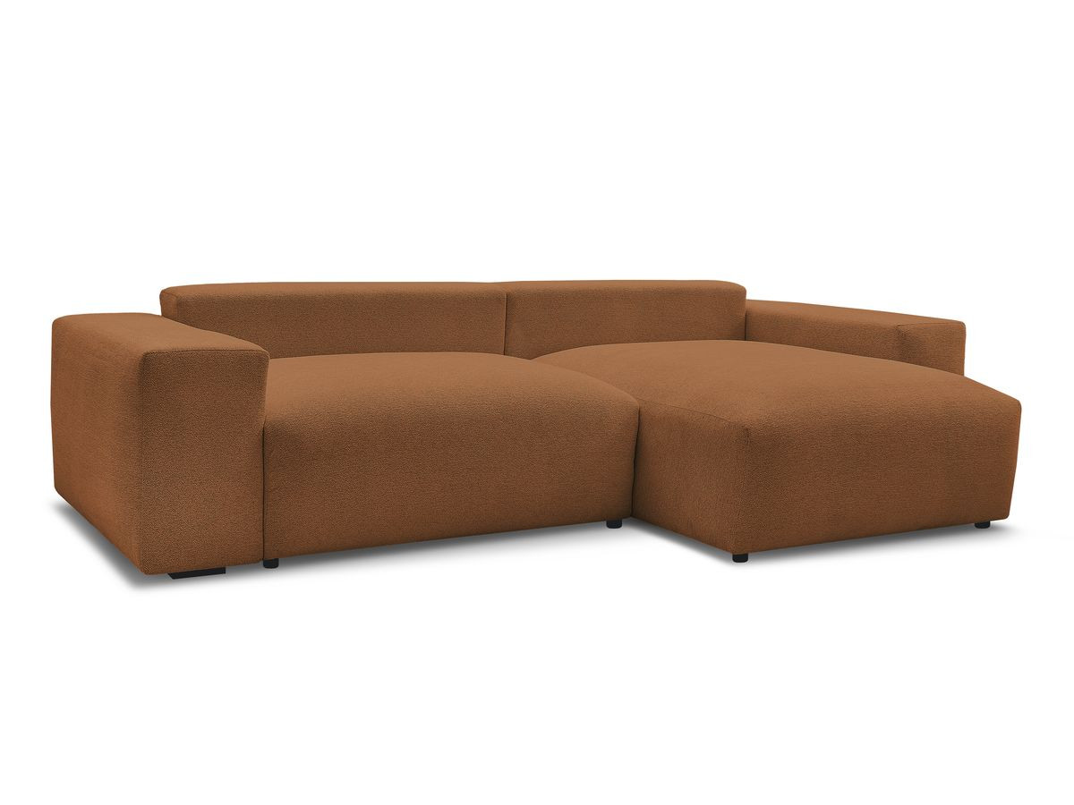Bobochic Voltaire Ecksofa 310 × 174 cm Melange-Stoff Orange