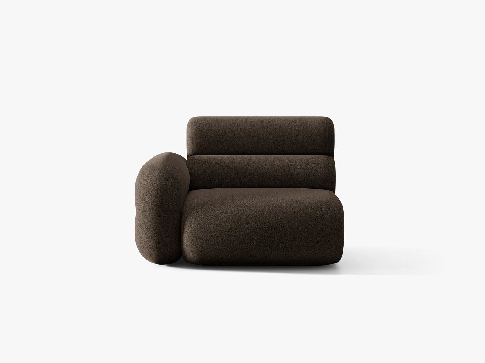 Micadoni Neo Sofamodul Links Boucle Baloo Braun