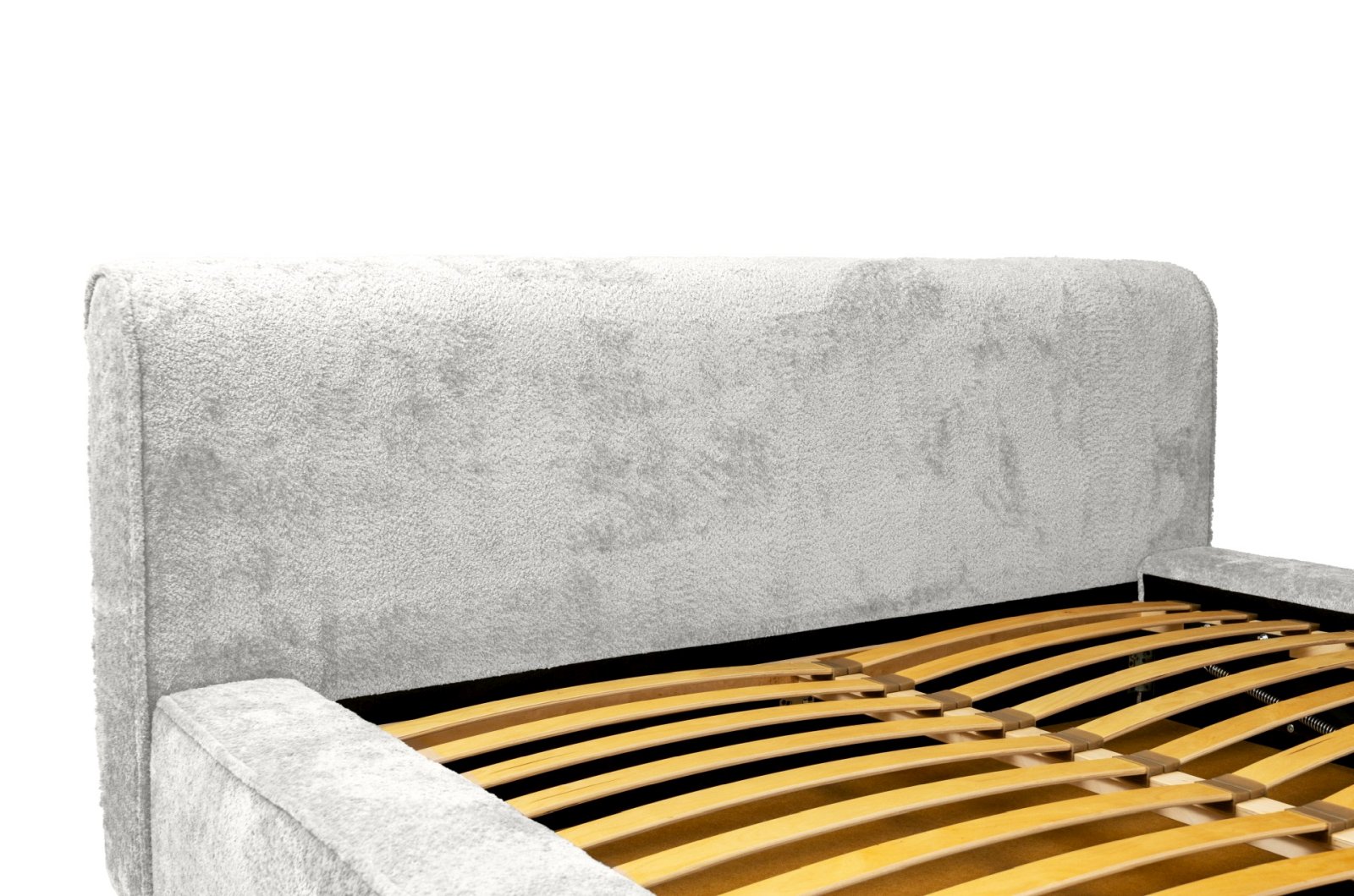 Polsterbett Calio Boucle 140x200 mit Holzrahmen Euphoria 01 Ivory