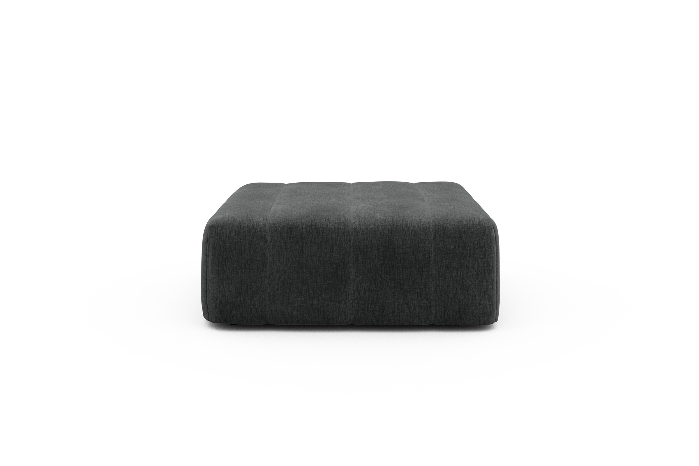 Sitzhocker Hugo Ottomane Smooth-Deep-Warm-Grey