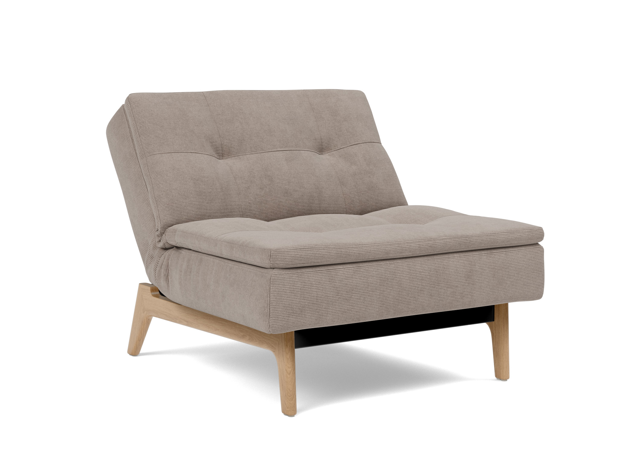 Sessel Dublexo Kord Cordufine 318-Beige Beine Eiche