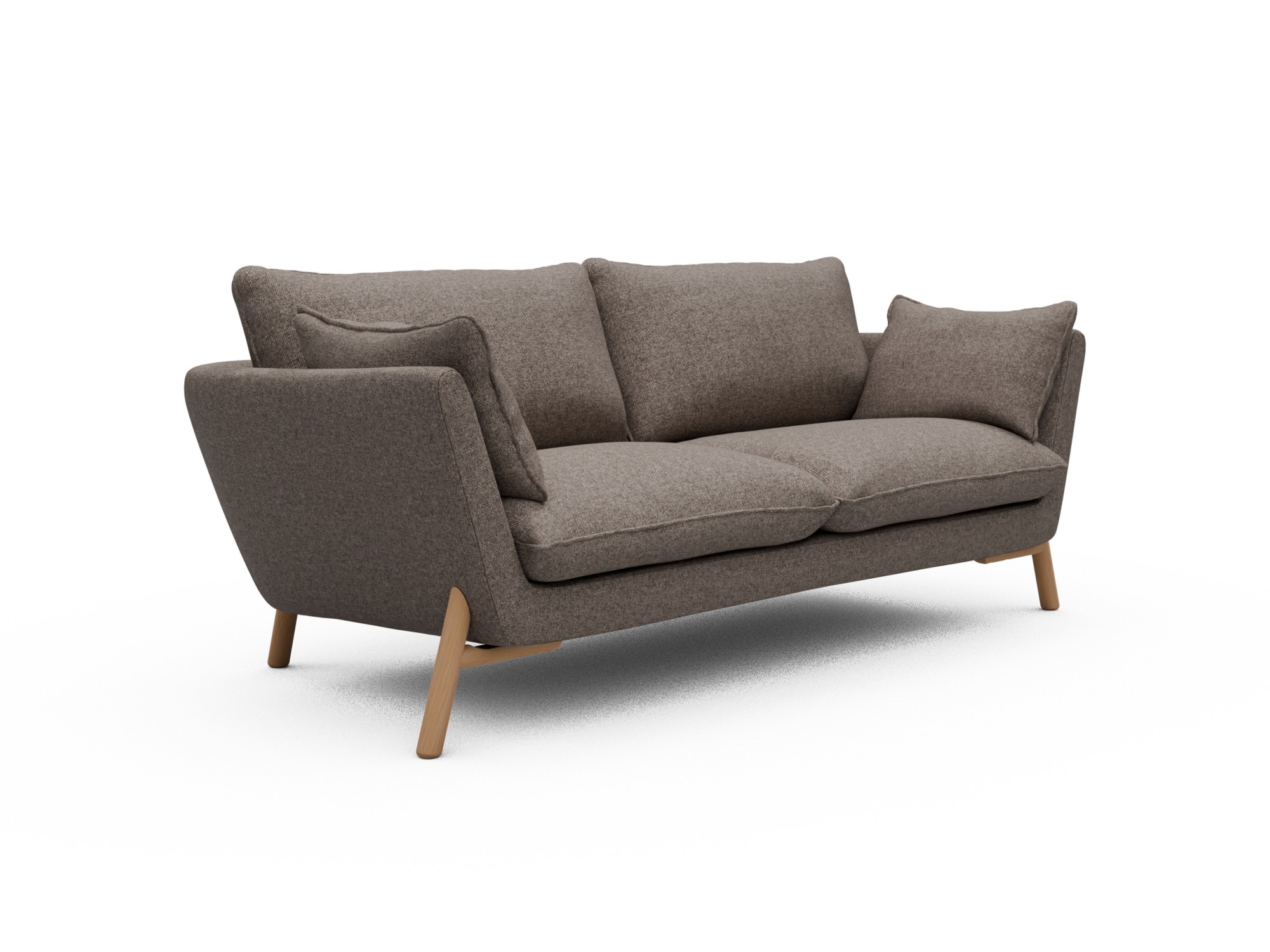 Skandi Home Sofa Emil 2-Sitzer Beinfarbe Eiche Natur Sama-Stone moebelfaktor