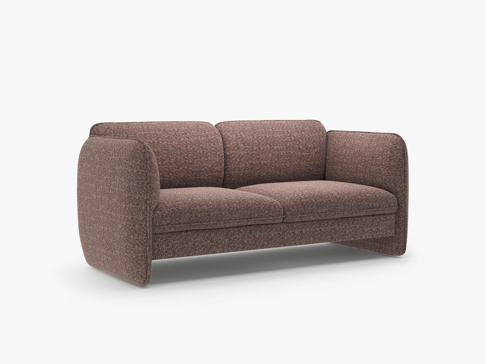 Micadoni Georgia Sofa 2-Sitzer Chenille SILENCIO Braun