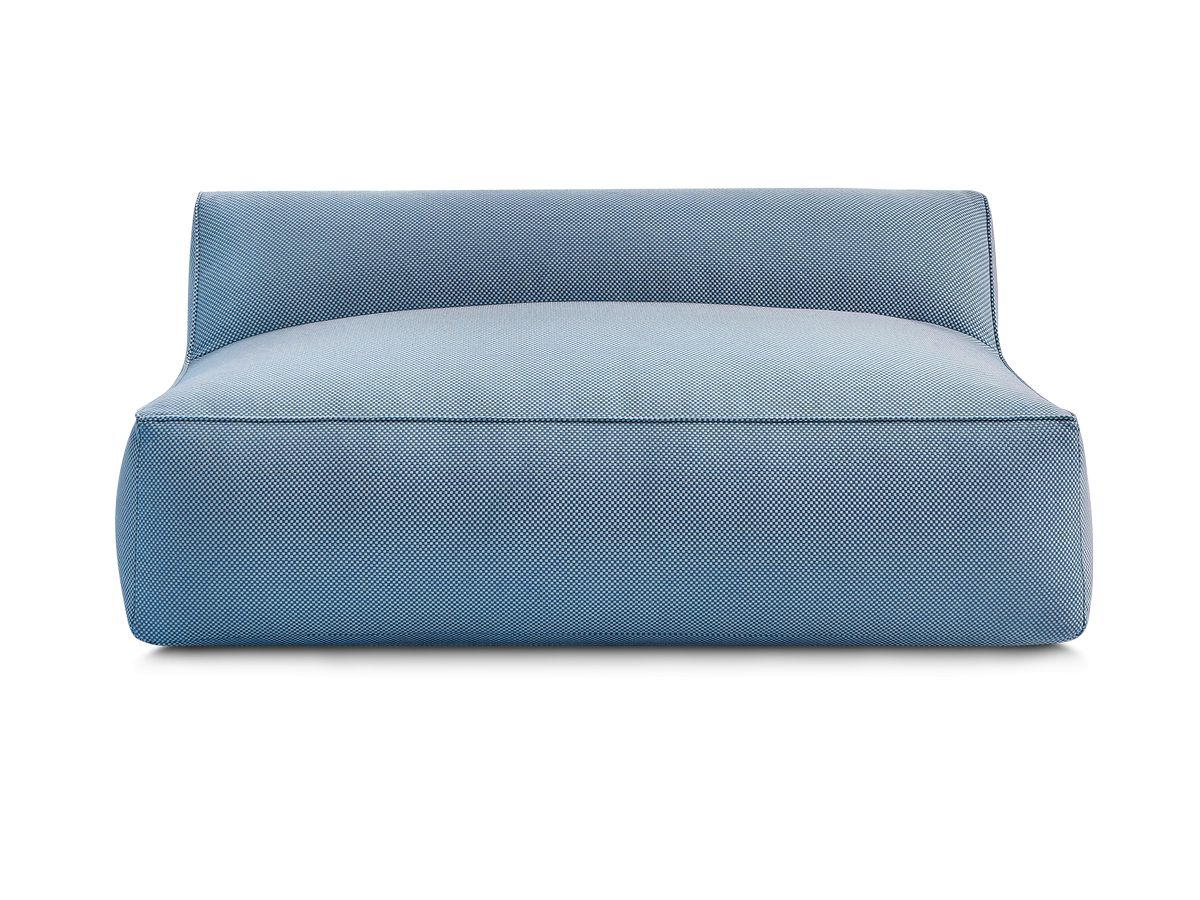 Bobochic Riviera Sofamodul 2-Sitzer Melange-Stoff Dunkelblau