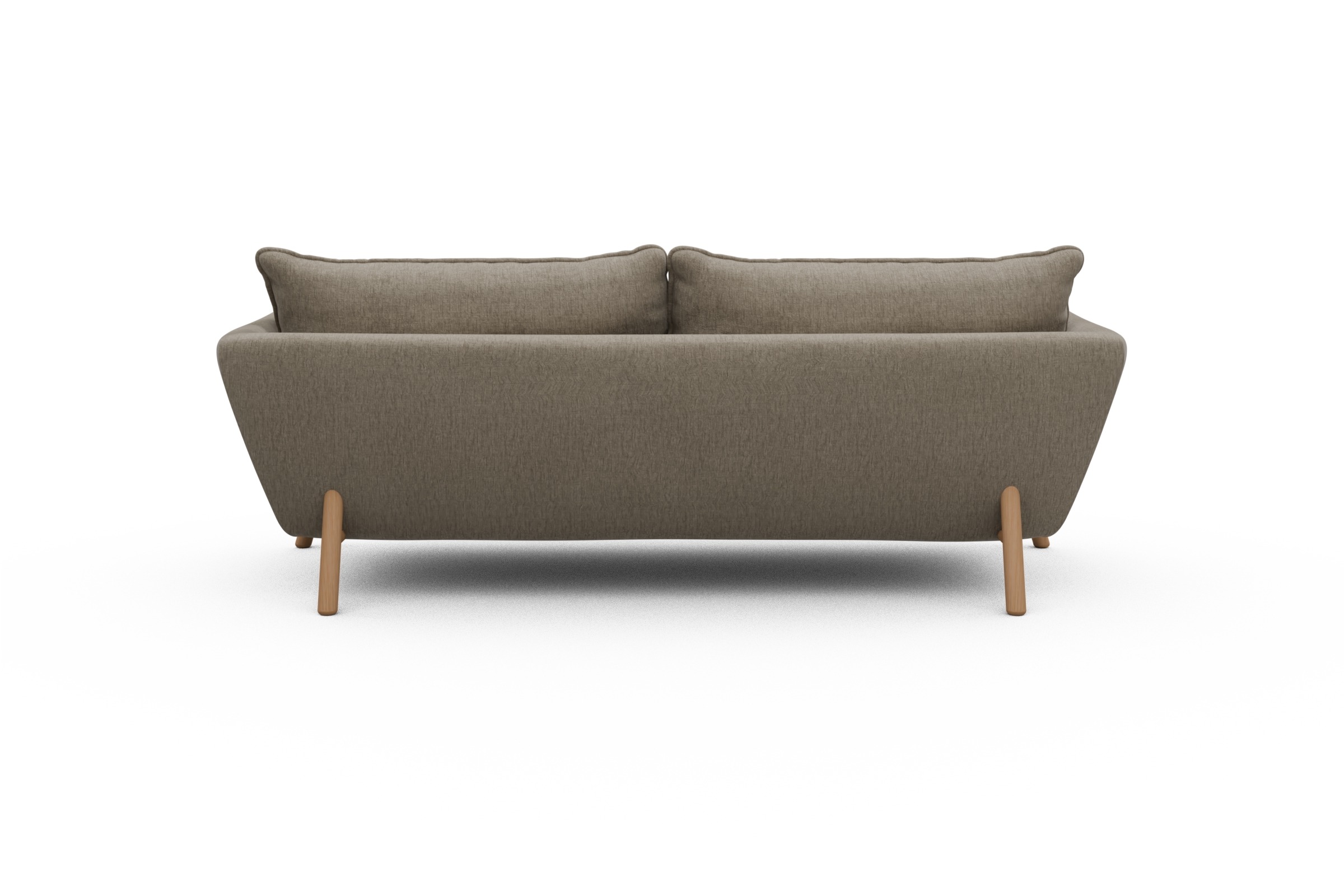 Sofa Emil PREMIUM 3-Sitzer Beinfarbe Eiche Natur Smooth-Beige