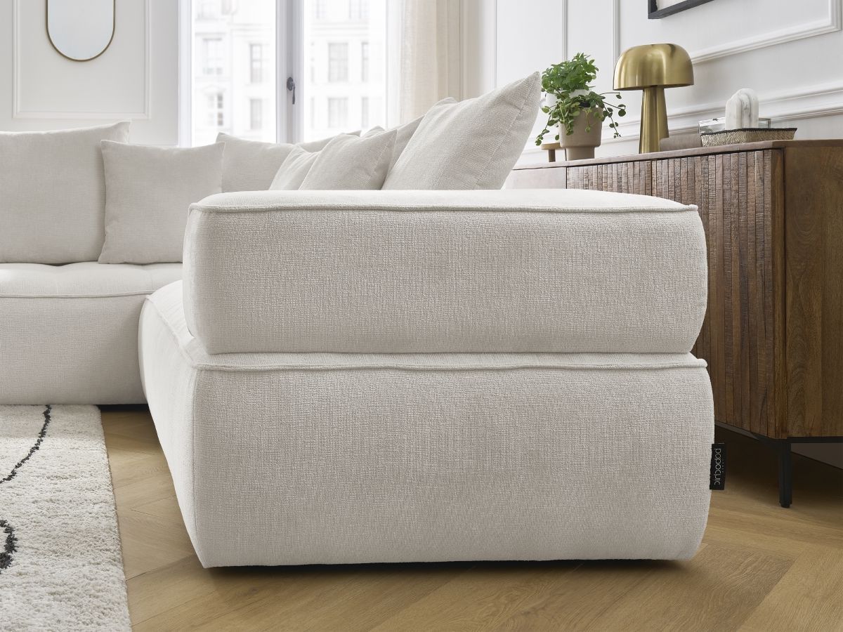Bobochic Whesley Ecksofa Stoff Beige Ecke links