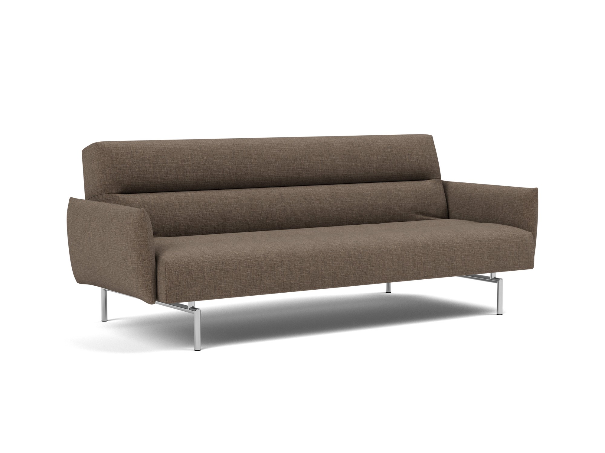 Schlafsofa Jillis mit Armlehnen Chenille Esina 411-Cedar-Brown