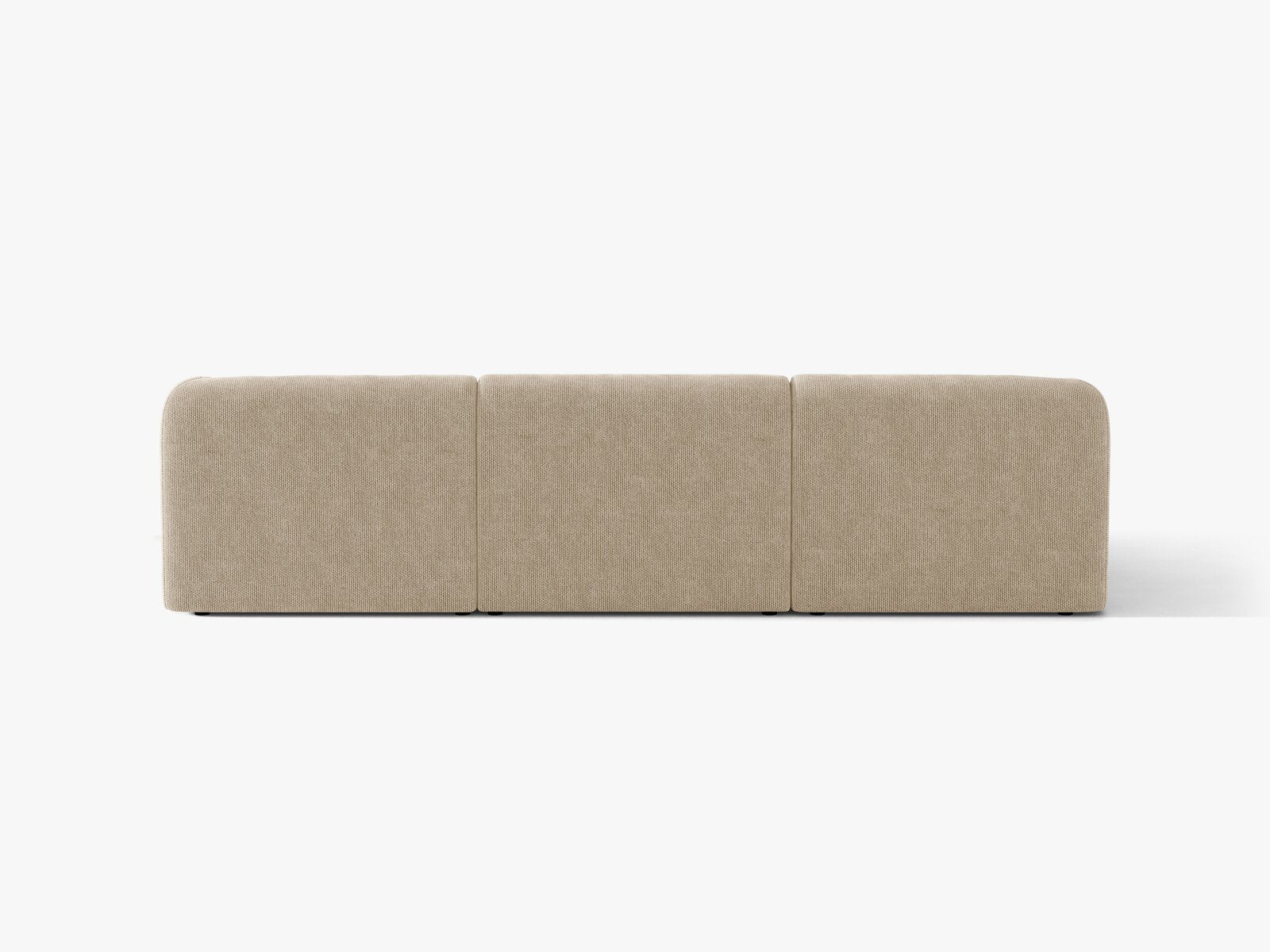 Micadoni Ecksofa Miley 4-Sitzer Links Chenille Eden Beige