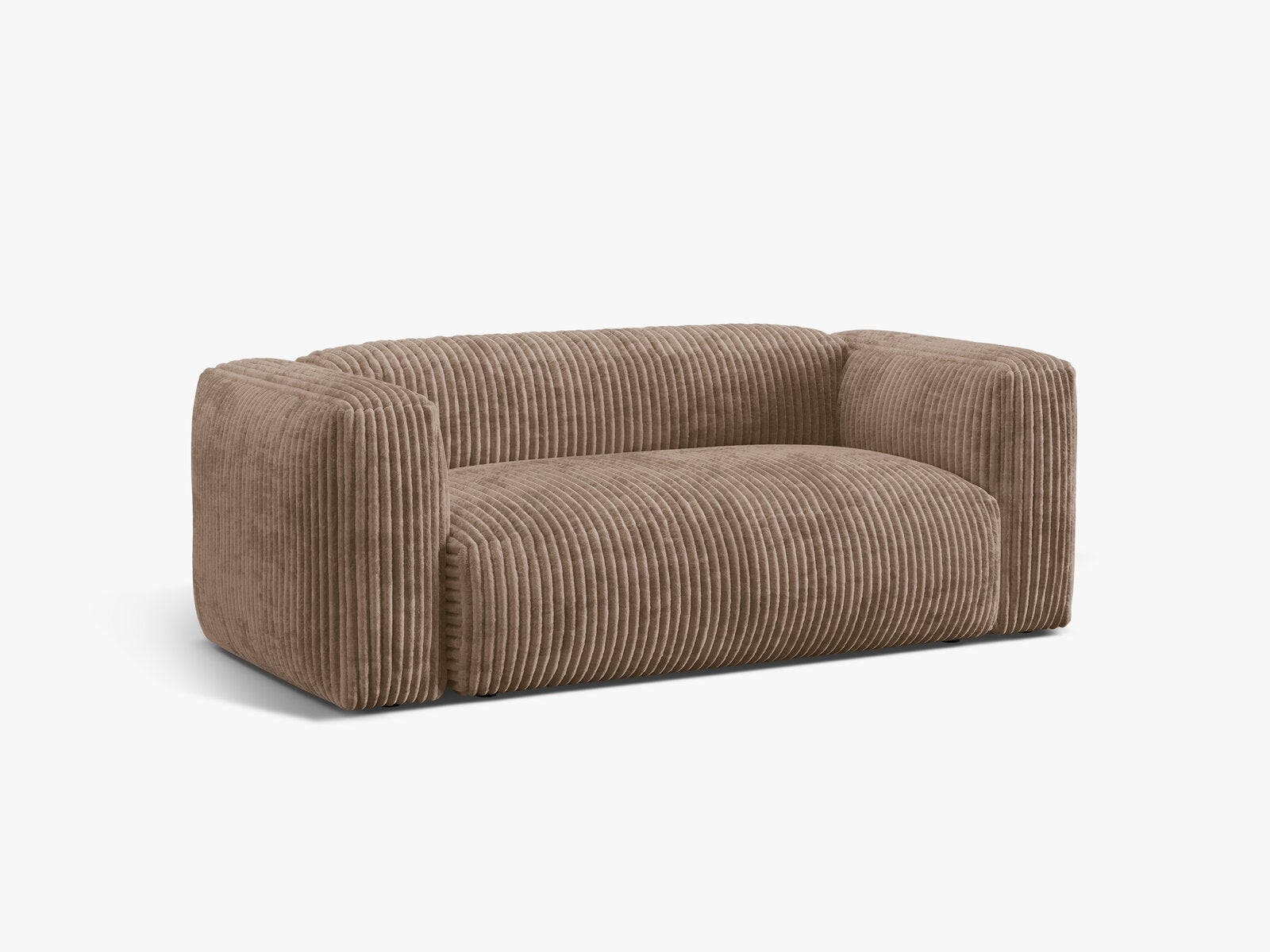 Micadoni Martina Sofa 2-Sitzer Cord Tilia Eiche