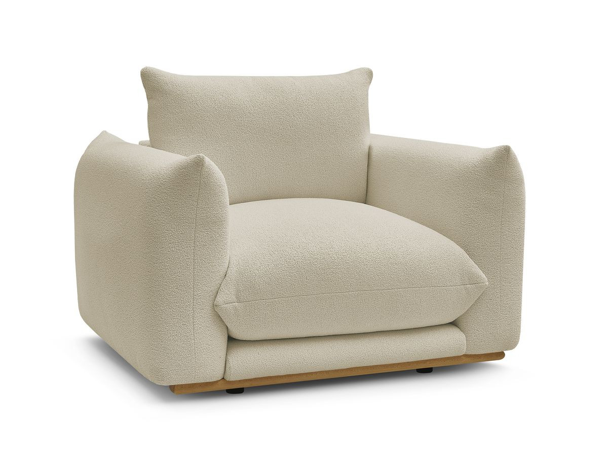 Bouclé-Stoff · Beige