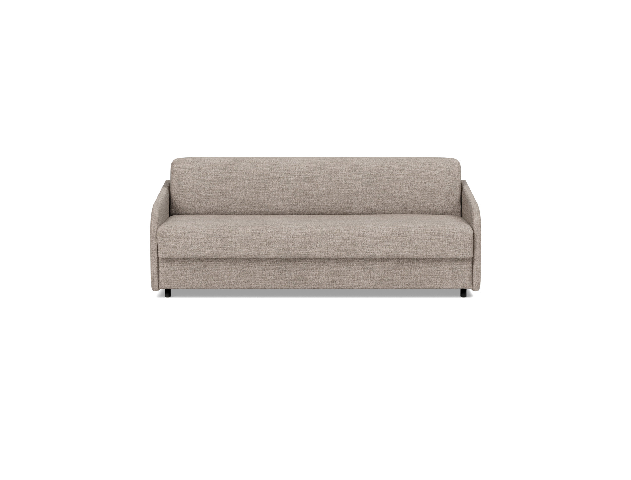 Schlafsofa Eivor mit Taschenfederkernmatratze 160 Chenille Yuveno 472-Warm-Grey
