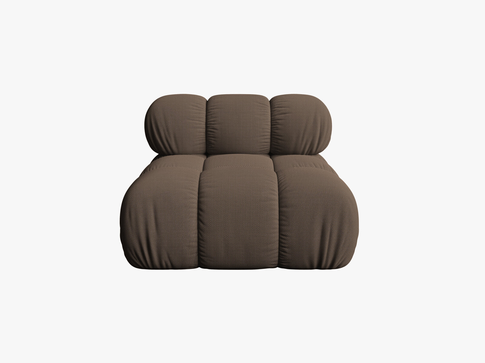 Micadoni Armloses Modul Bellis 3D-Stoff Sonic Braun