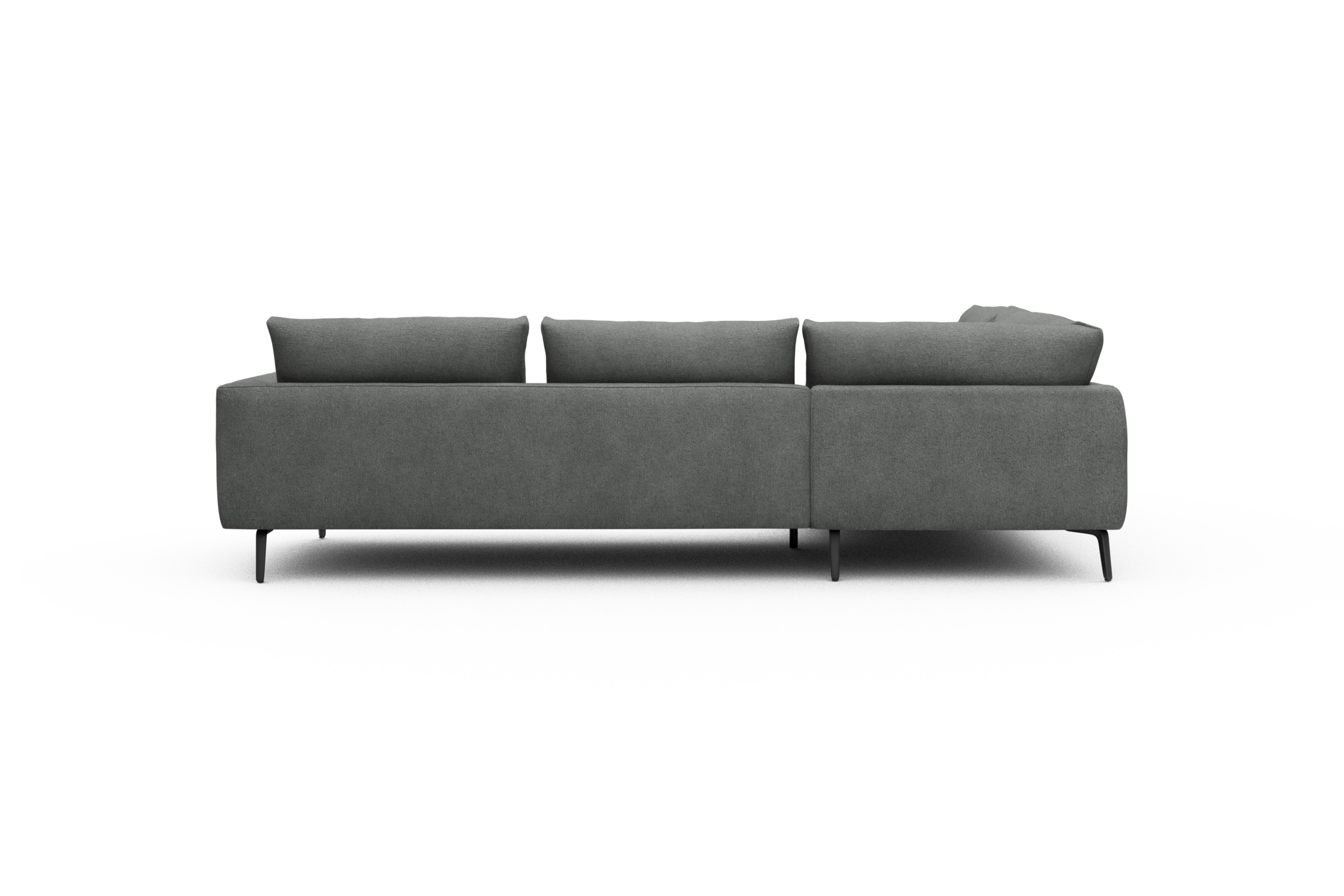 Ecksofa Karl Relax-Ecke links mit 2,5-Sitzer Boucle-Ash-Grey