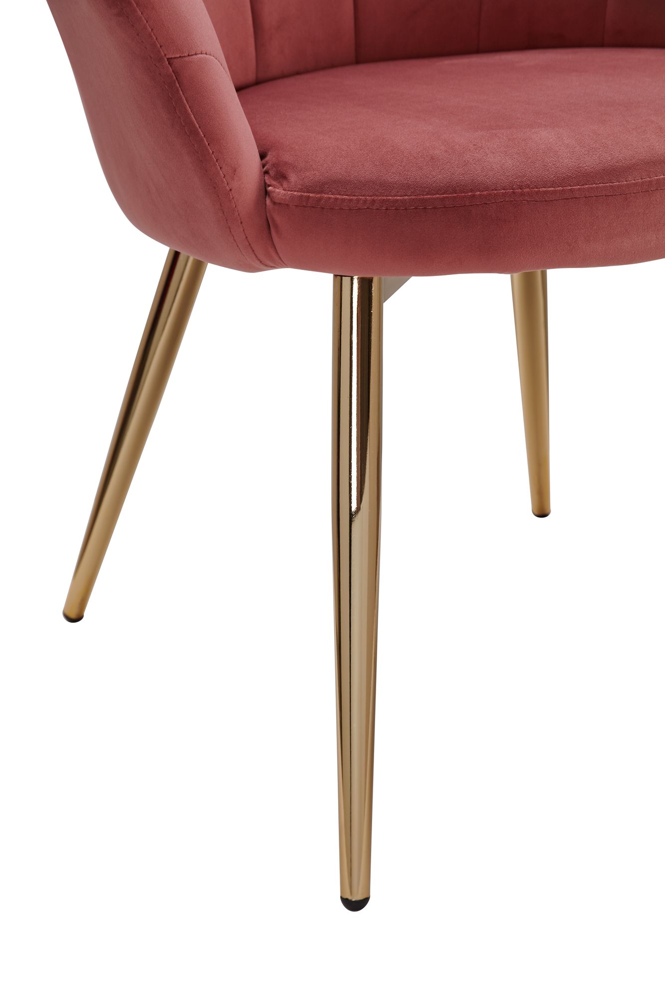 Esszimmerstuhl Nolsoy Samt Samt Rosa 47,5 × 53 × 80 cm
