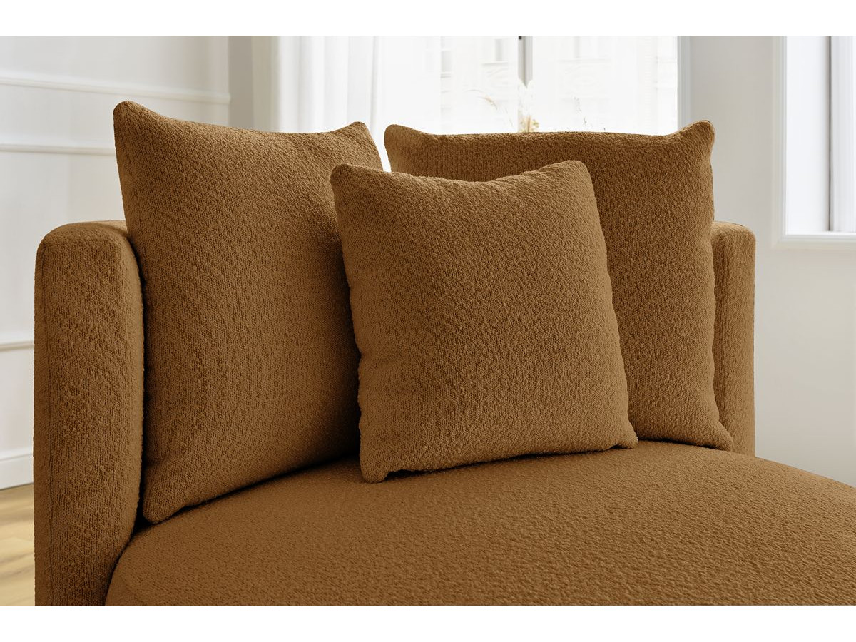 Bobochic Cesar Sessel Bouclé-Stoff Orange