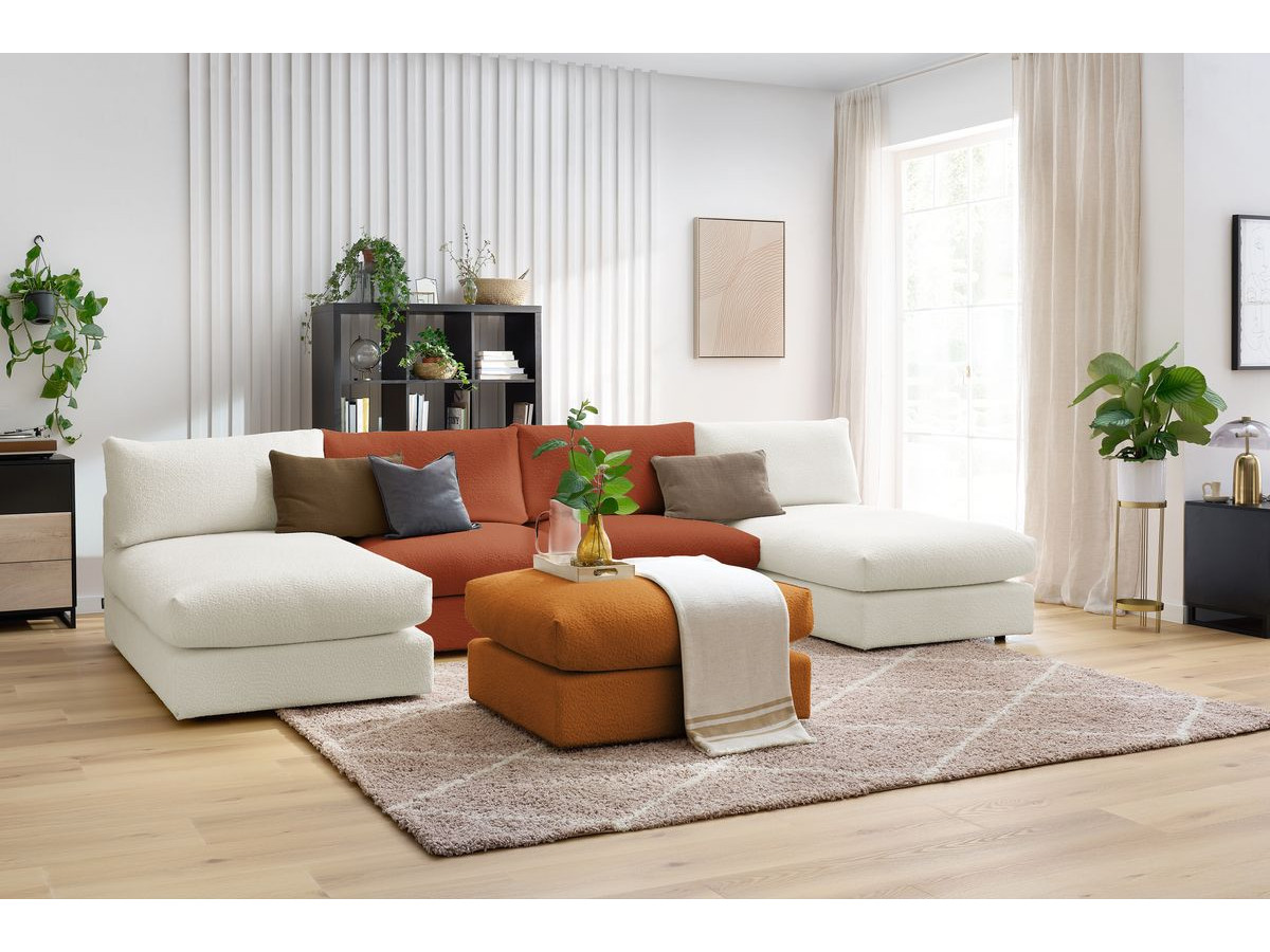 Bobochic Paris Wohnlandschaft Bouclé-Stoff Mehrfarbig