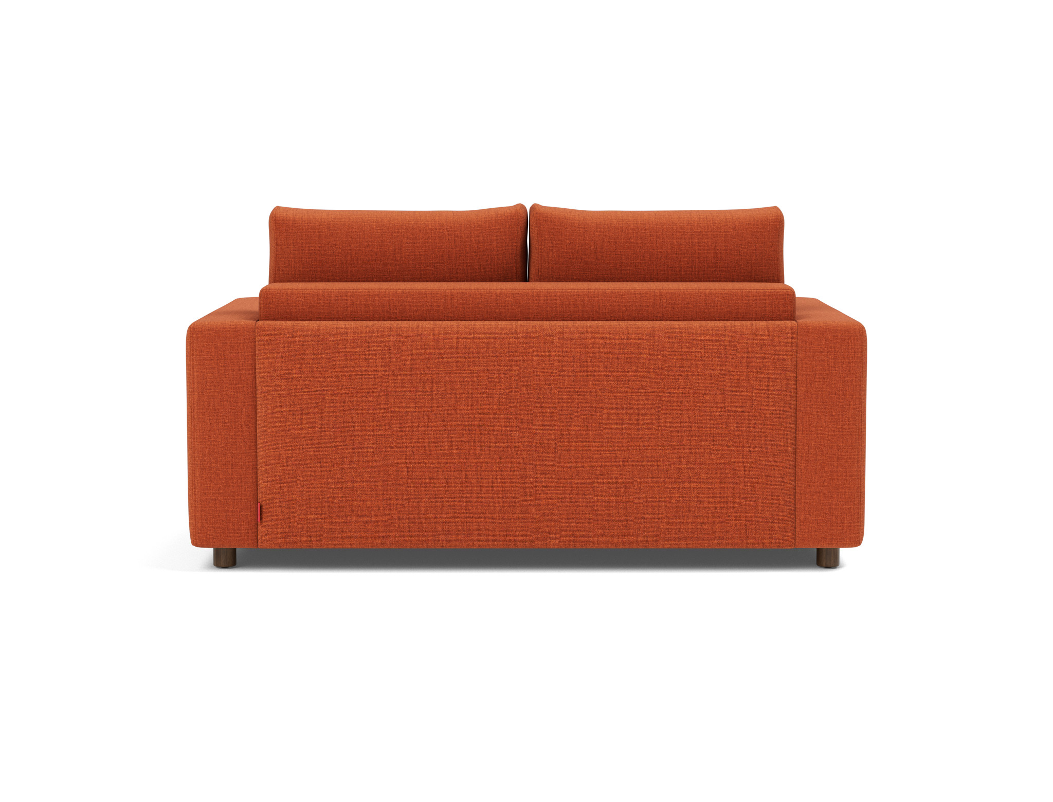 Schlafsofa Neah mit Standard-Armlehnen 140 Chenille Esina 412-Rust-Orange