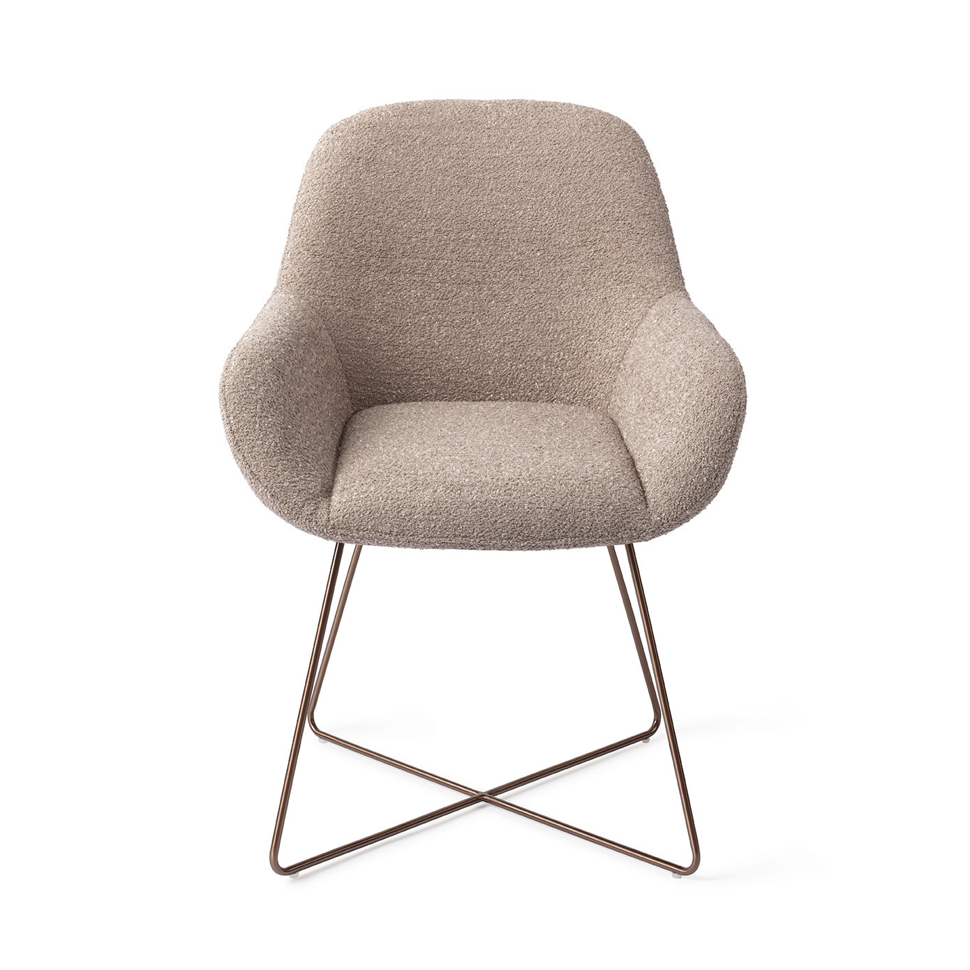 Jesper Home Esszimmerstuhl Kushi Stone Haze Cross Rose