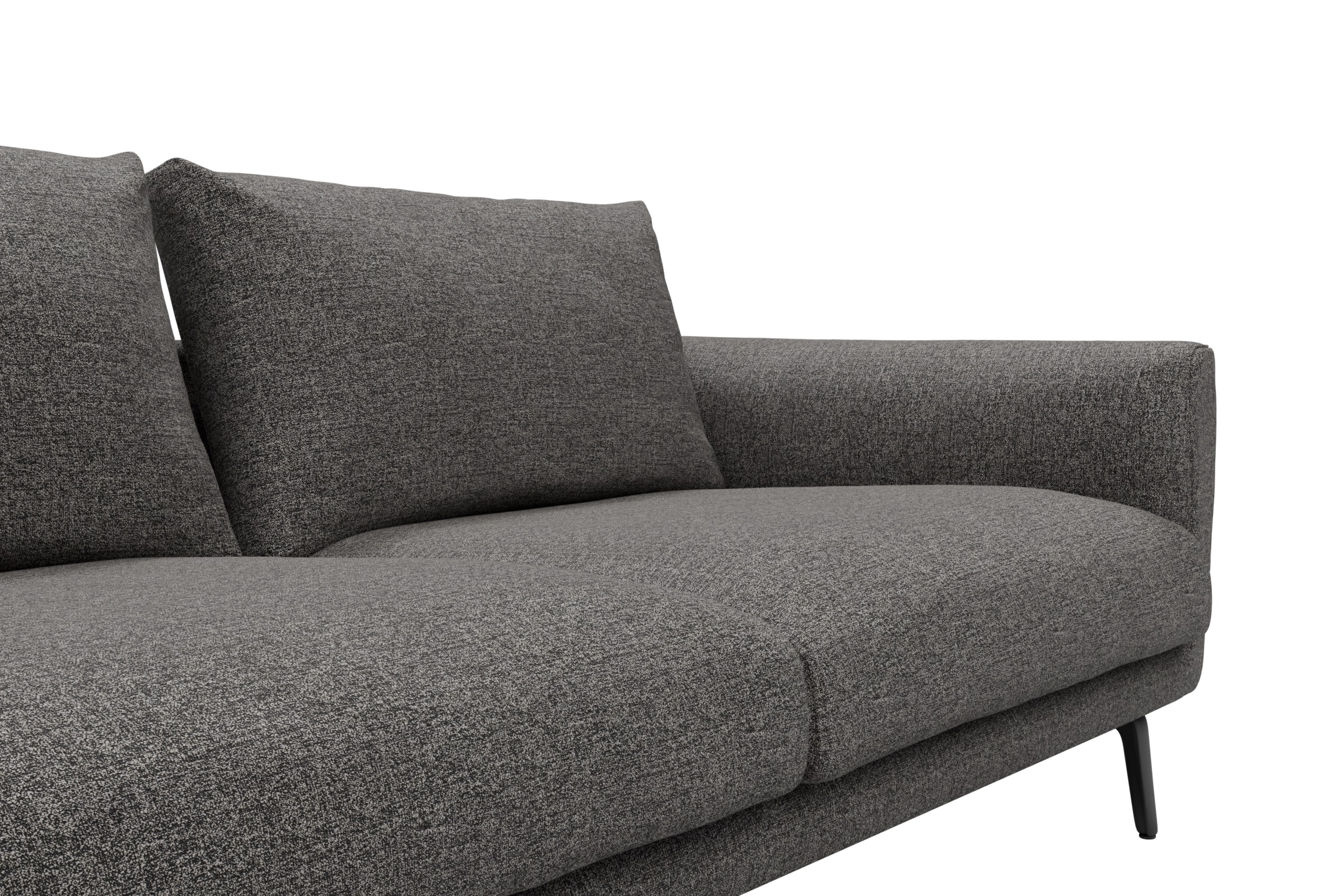 Ecksofa Karl Relax-Ecke links mit 2,5-Sitzer Carreno-Salt-and-Pepper