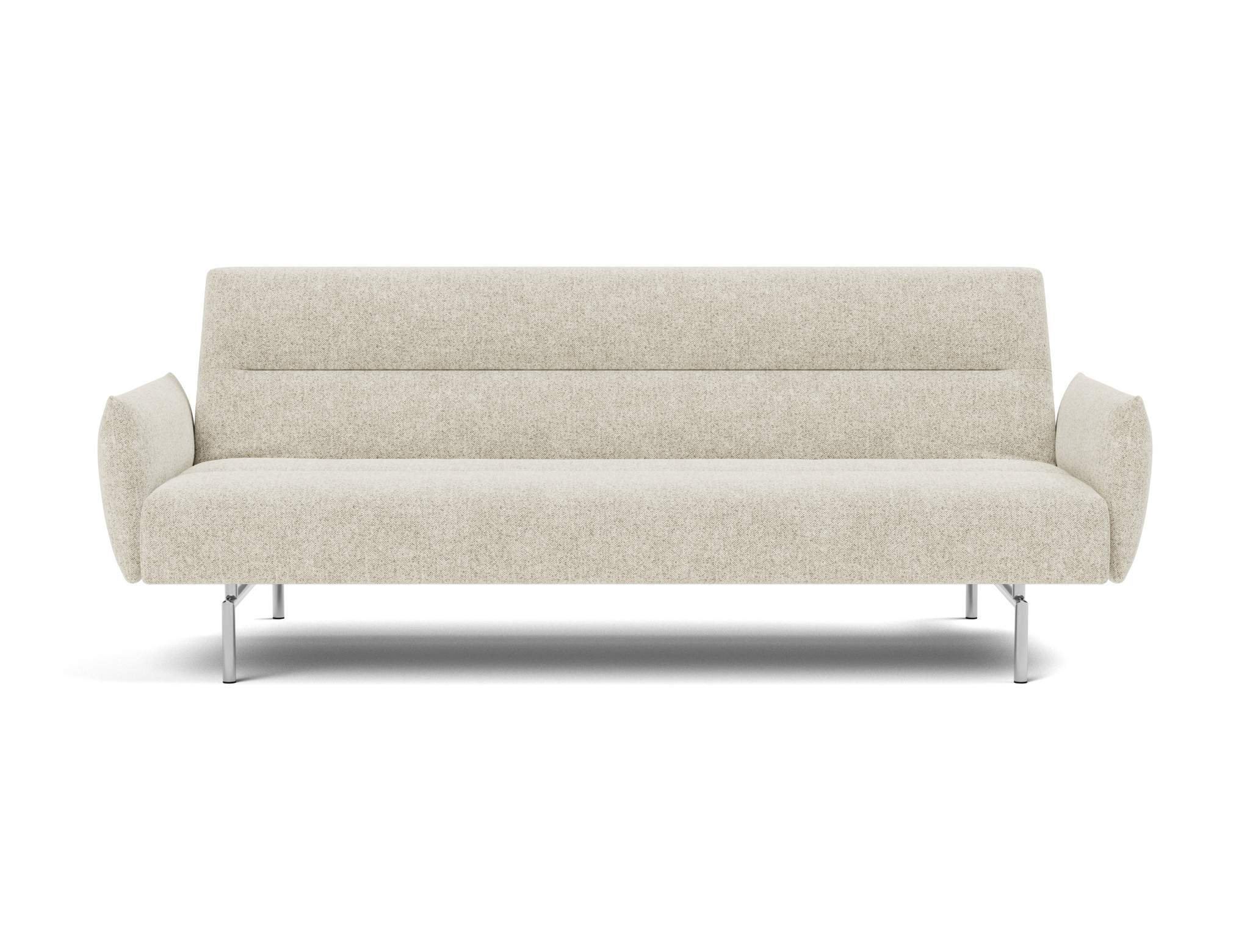 Schlafsofa Jillis mit Armlehnen Strukturierter Stoff Taura 357-Off-White