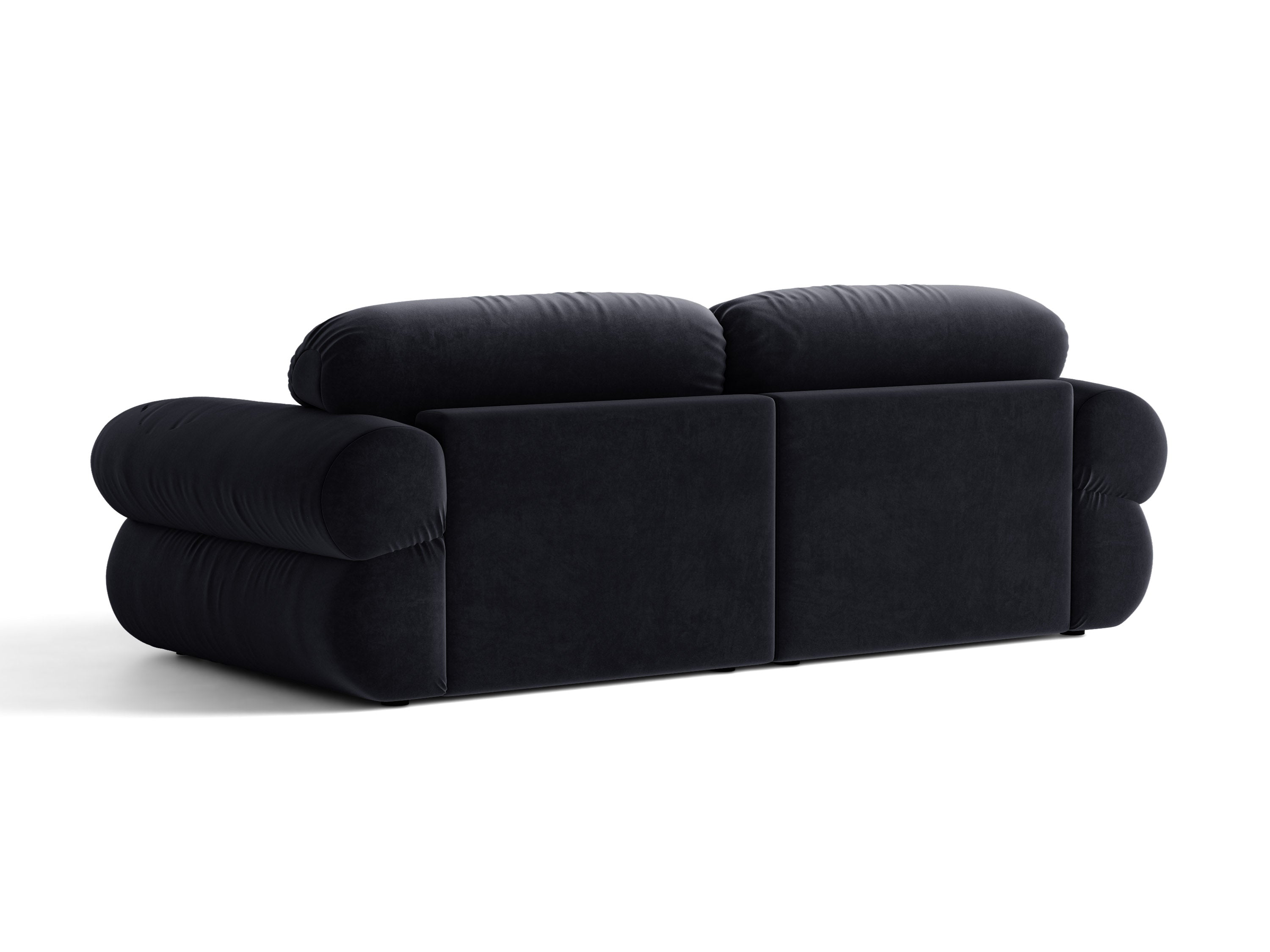 Micadoni Ophelia Sofa 3-Sitzer Samt Salvador Königsblau