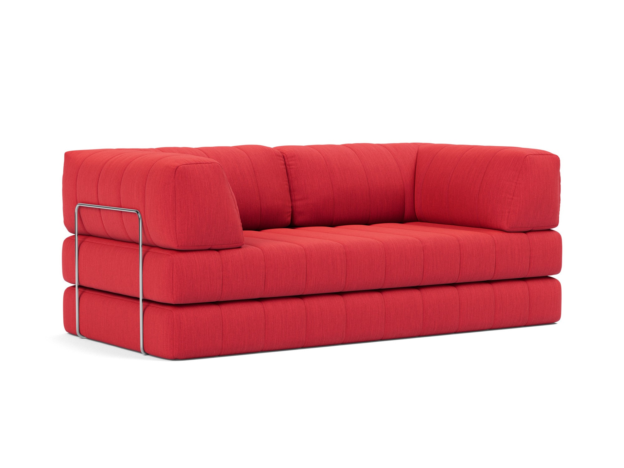 Schlafsofa CozyPad mit Armlehnen Flachgewebe Elegance 511-Red