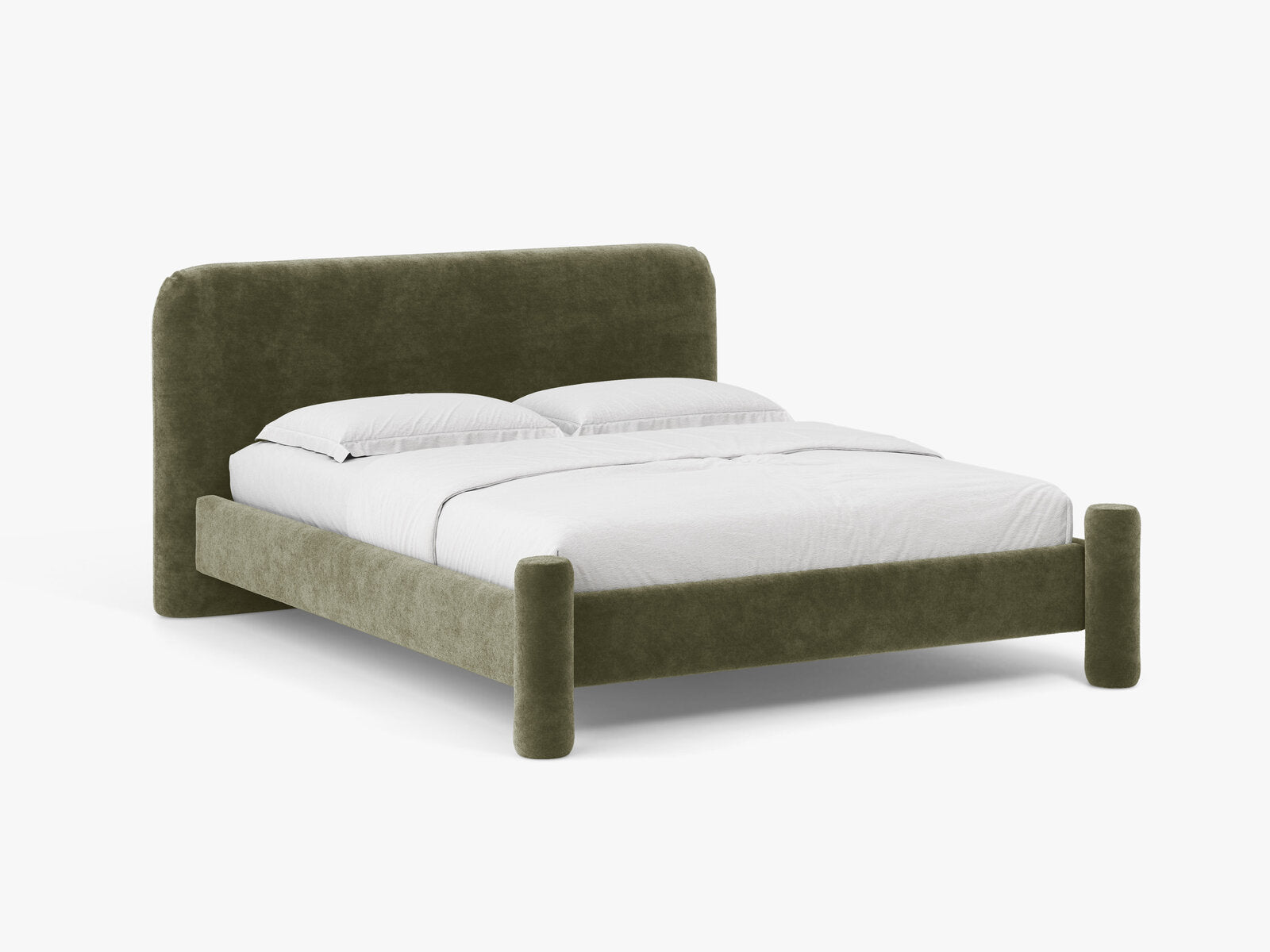Micadoni Vera Bett mit Kopfteil Chenille Perfect Harmony Grün 140x200