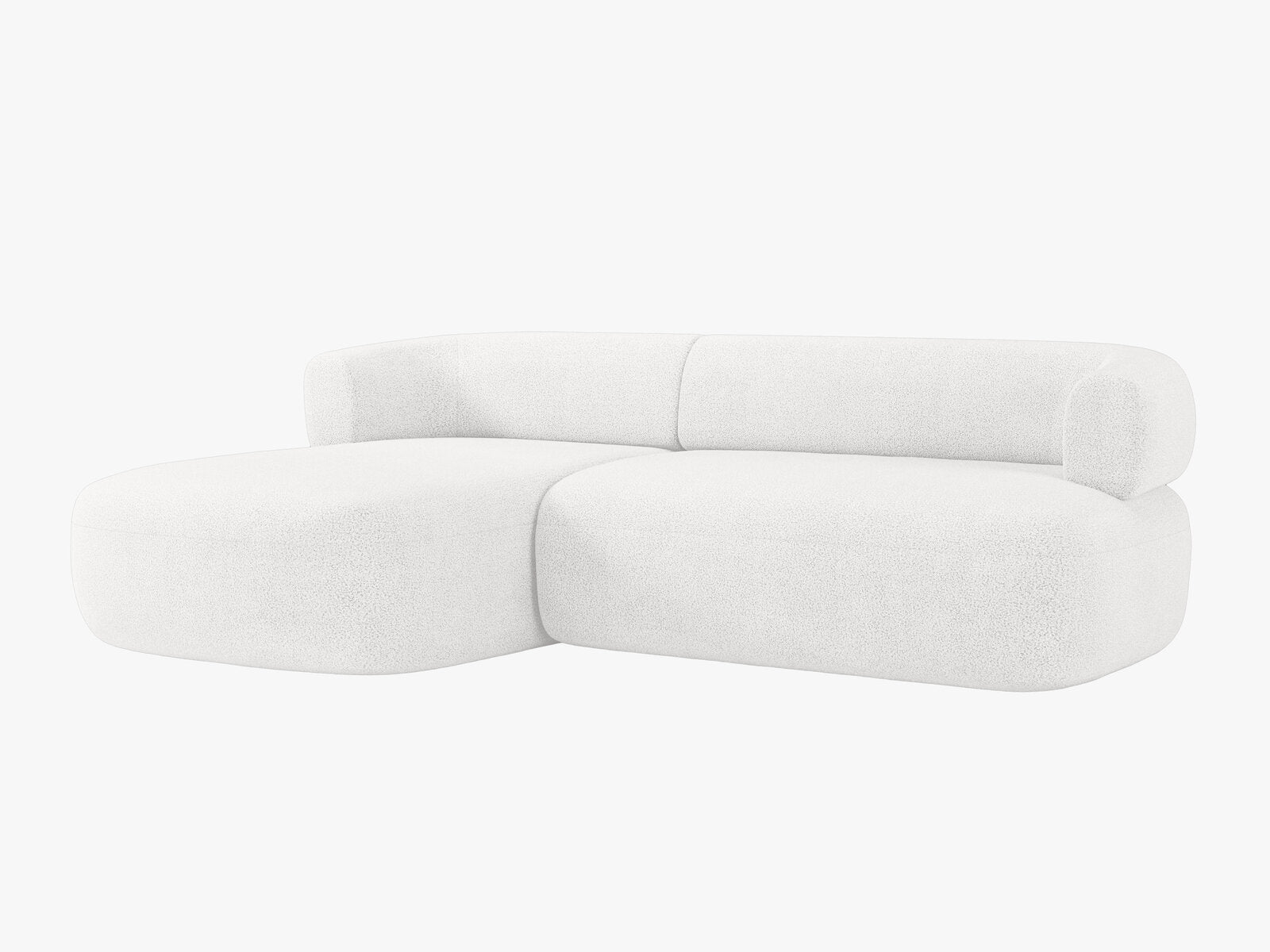 Micadoni 5-Sitzer Ecksofa Jenny Links Boucle Now or Never Elfenbein