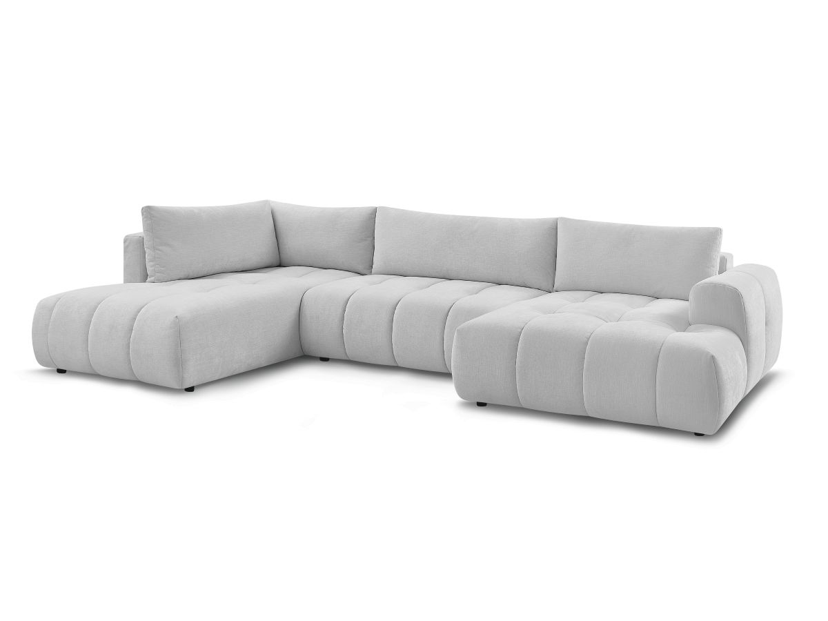 Bobochic Fuji Wohnlandschaft Stoff Hellgrau Ecke rechts